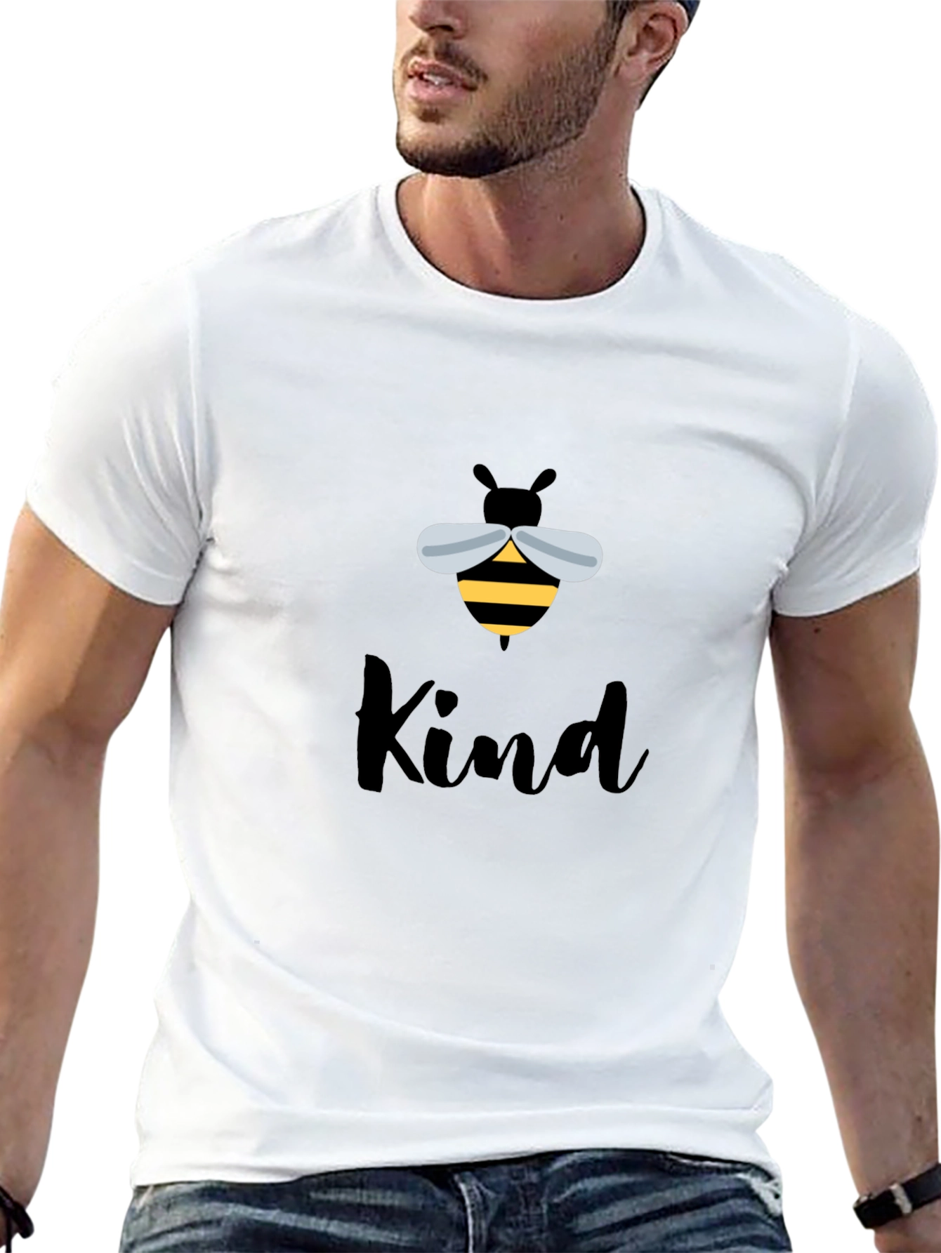 Bee Kind Graphic Tee - Unisex Black T-Shirt