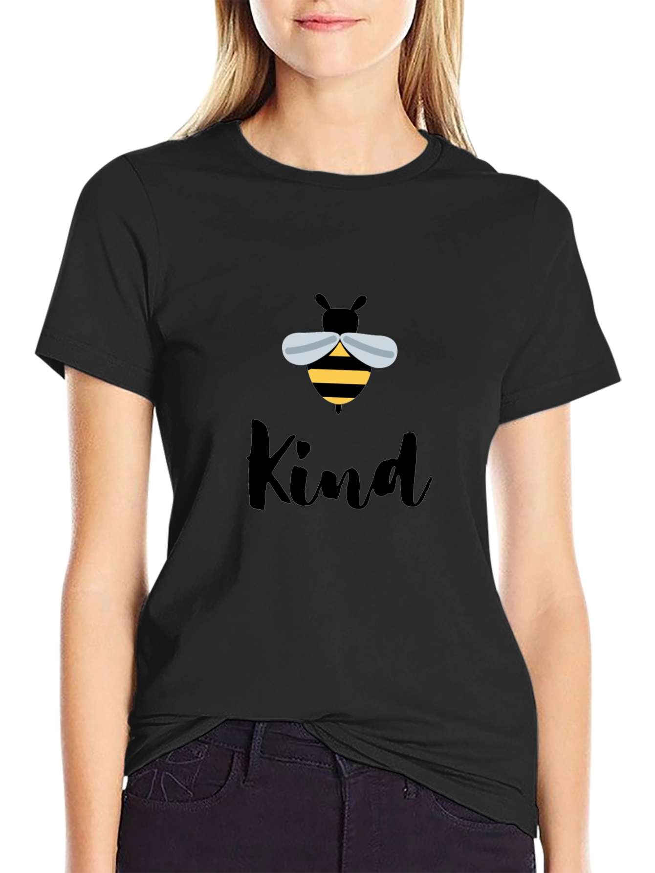 Bee Kind Graphic Tee - Unisex Black T-Shirt