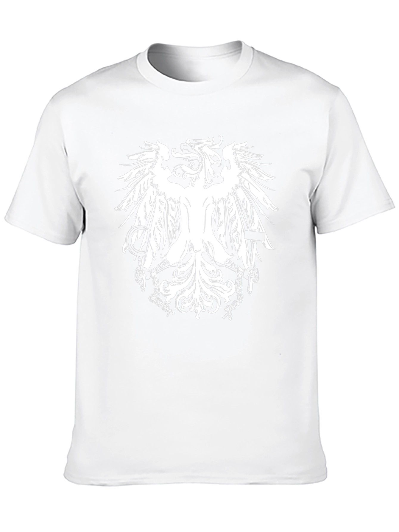 Eagle Crest Graphic Print Black T-Shirt