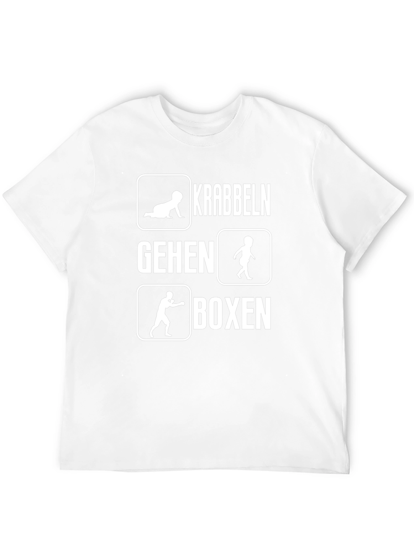Funny Krabbeln Gehen Boxen Crawling Walking Boxing T-Shirt