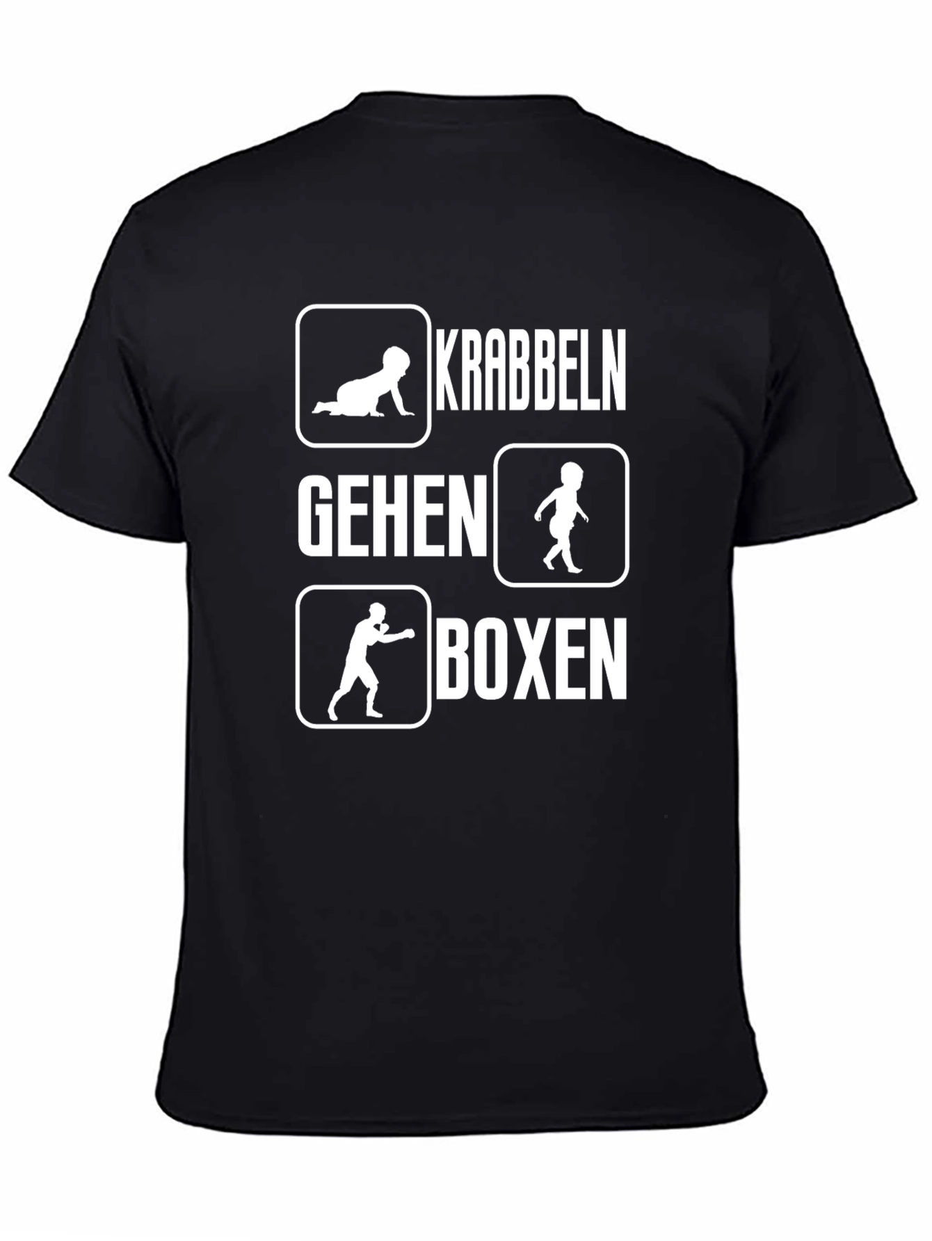 Funny Krabbeln Gehen Boxen Crawling Walking Boxing T-Shirt