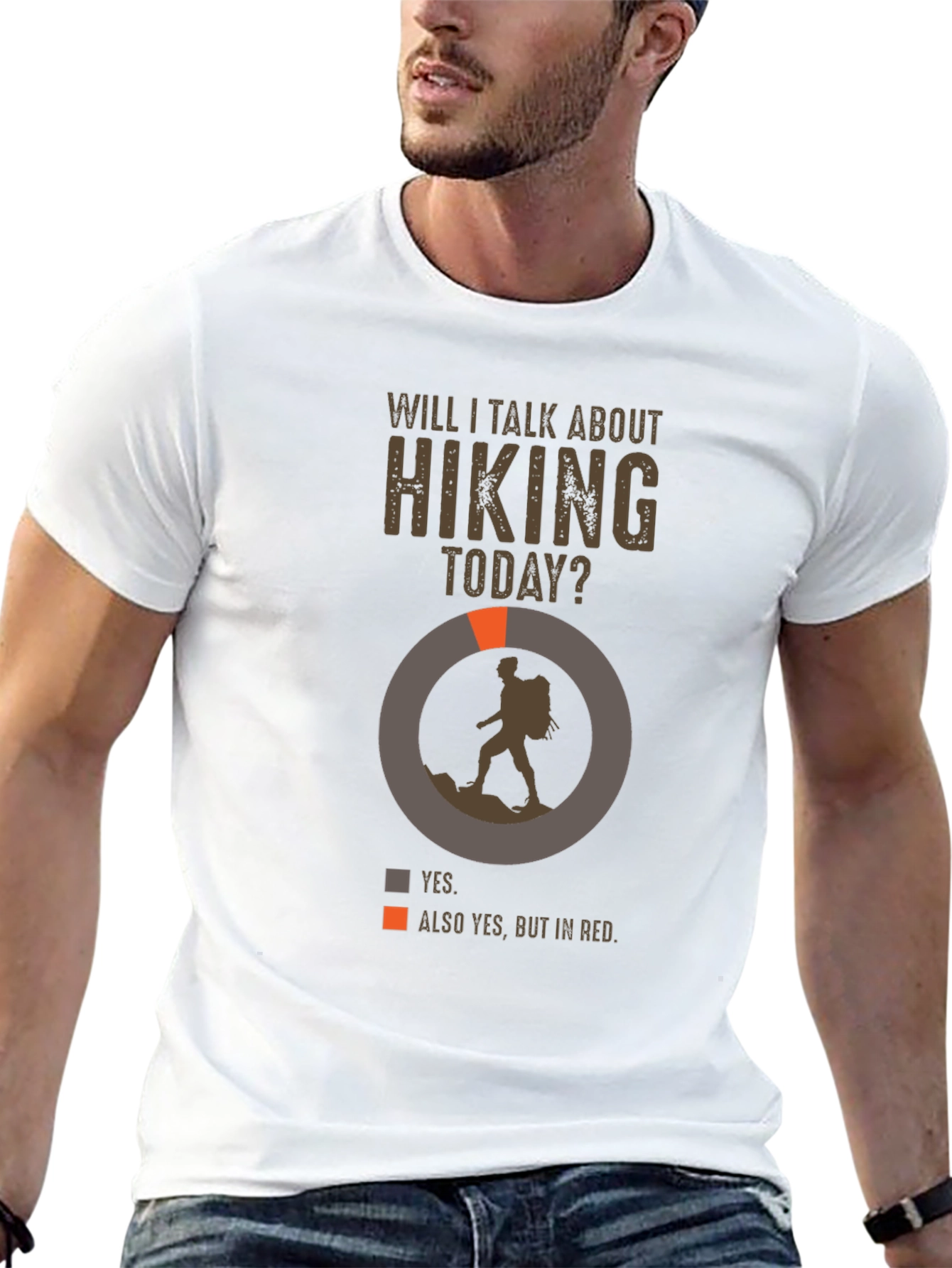 Hiking Talk T-Shirt - Yes Always Hiking!