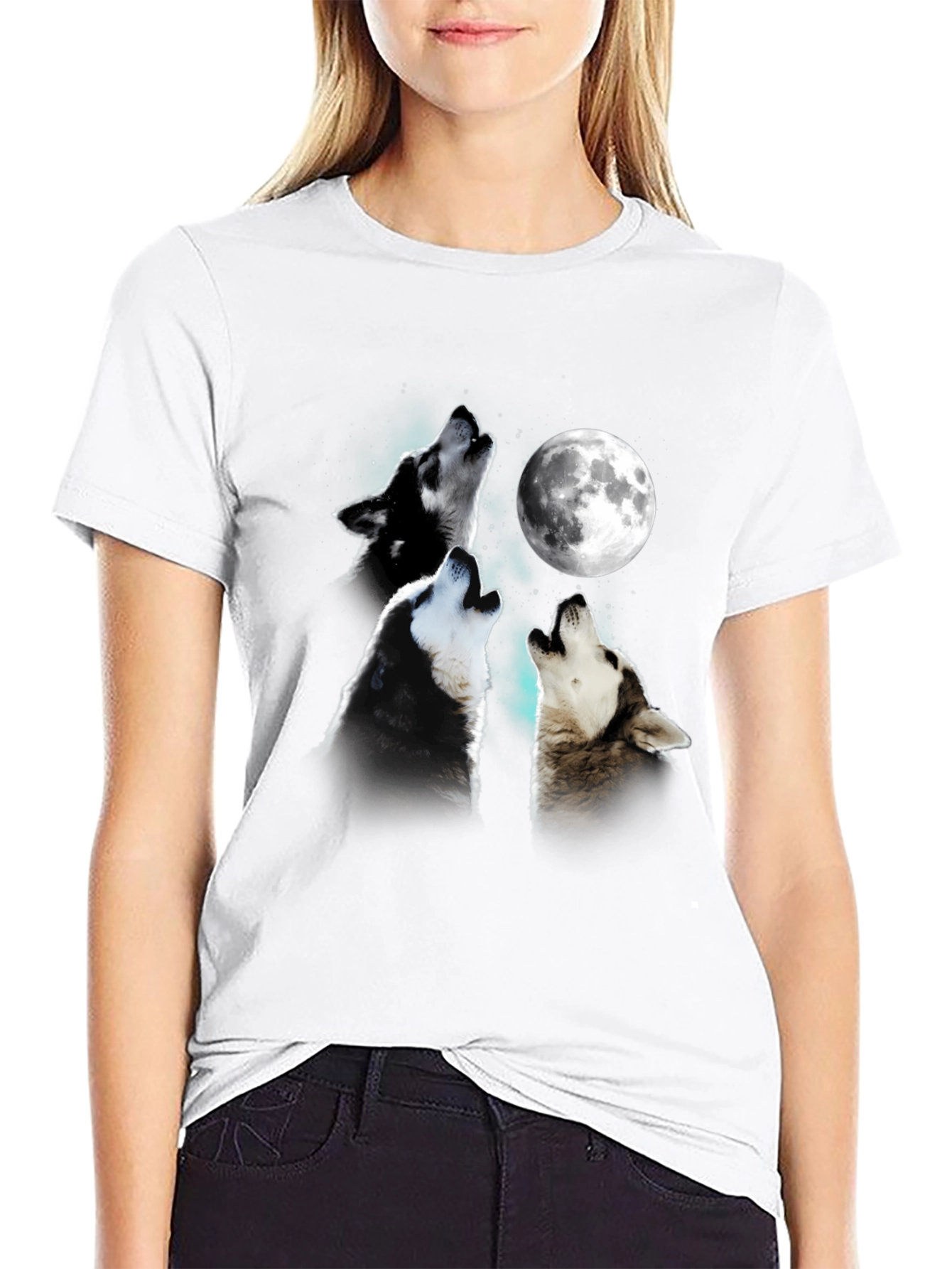 Wolf Moon T-Shirt - Unique Graphic Tee