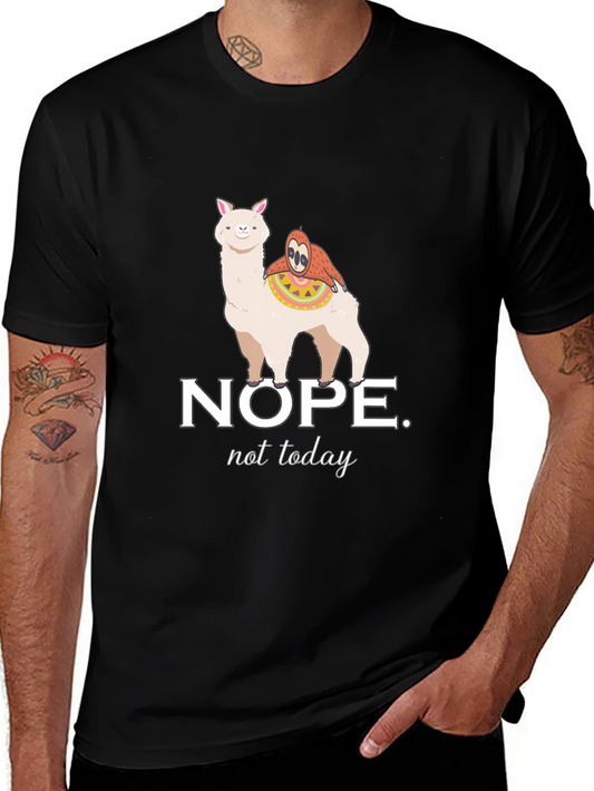 Nope Not Today T-Shirt - Llama Sloth Tee