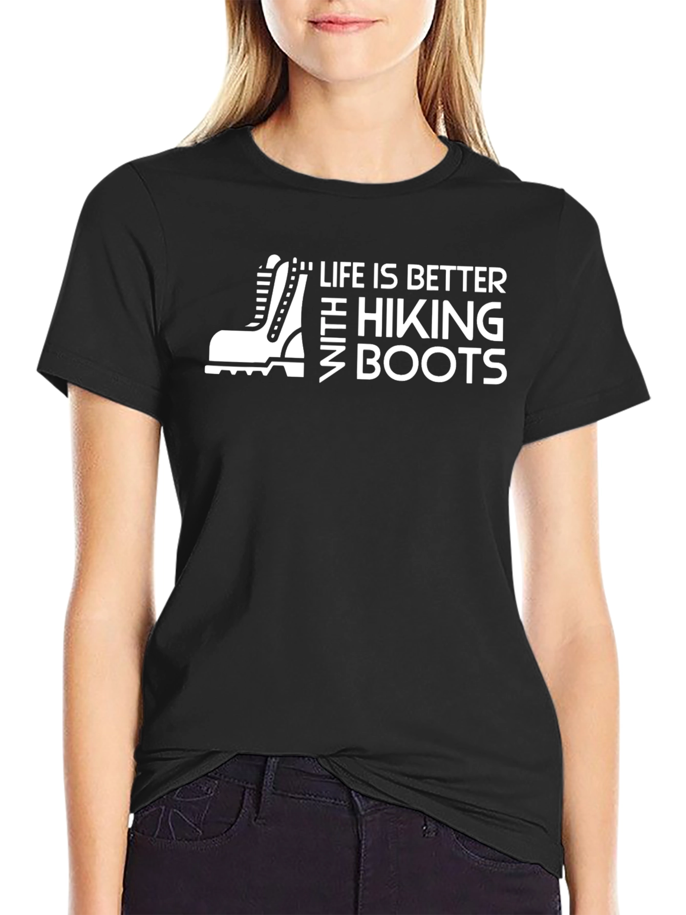 Life is Better Hiking Boots Graphic Tee