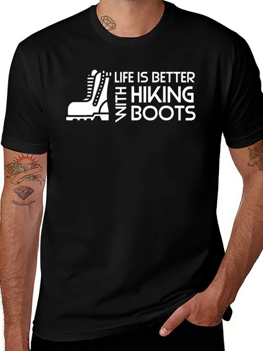 Life is Better Hiking Boots Graphic Tee