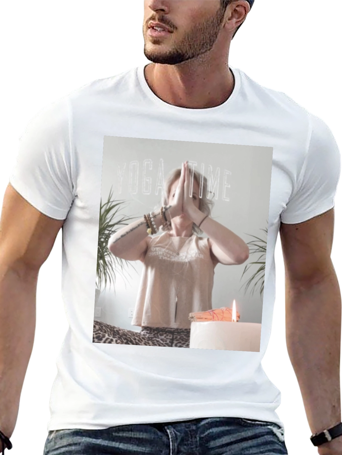 Yoga Time Graphic Tee - Soft Cotton Blend