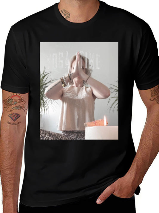 Yoga Time Graphic Tee - Soft Cotton Blend