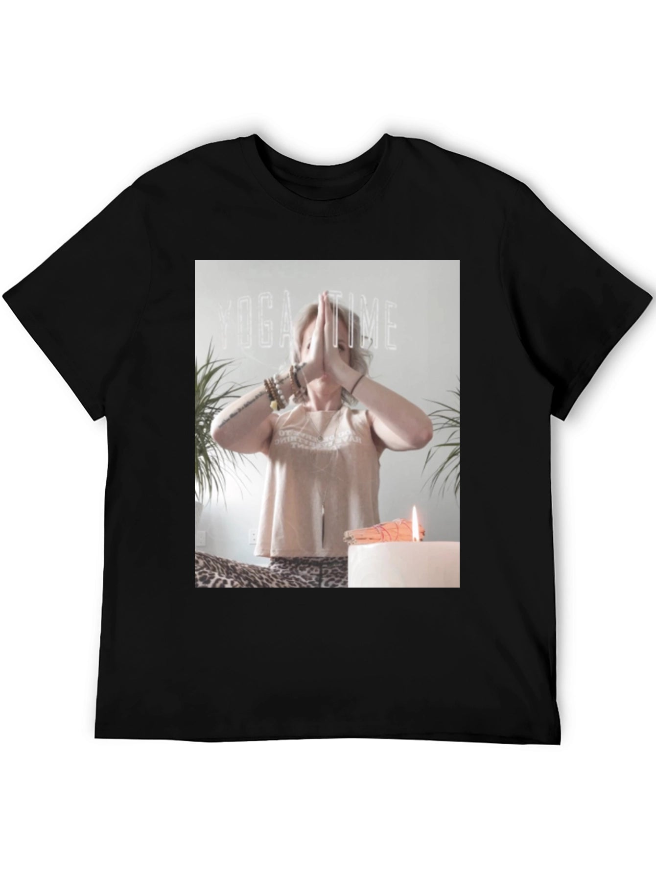 Yoga Time Graphic Tee - Soft Cotton Blend