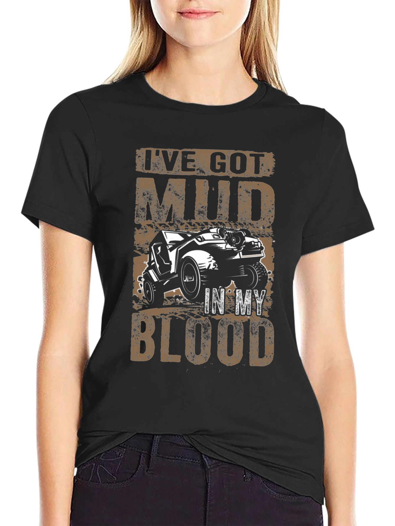 Mud in My Blood Black Graphic T-Shirt