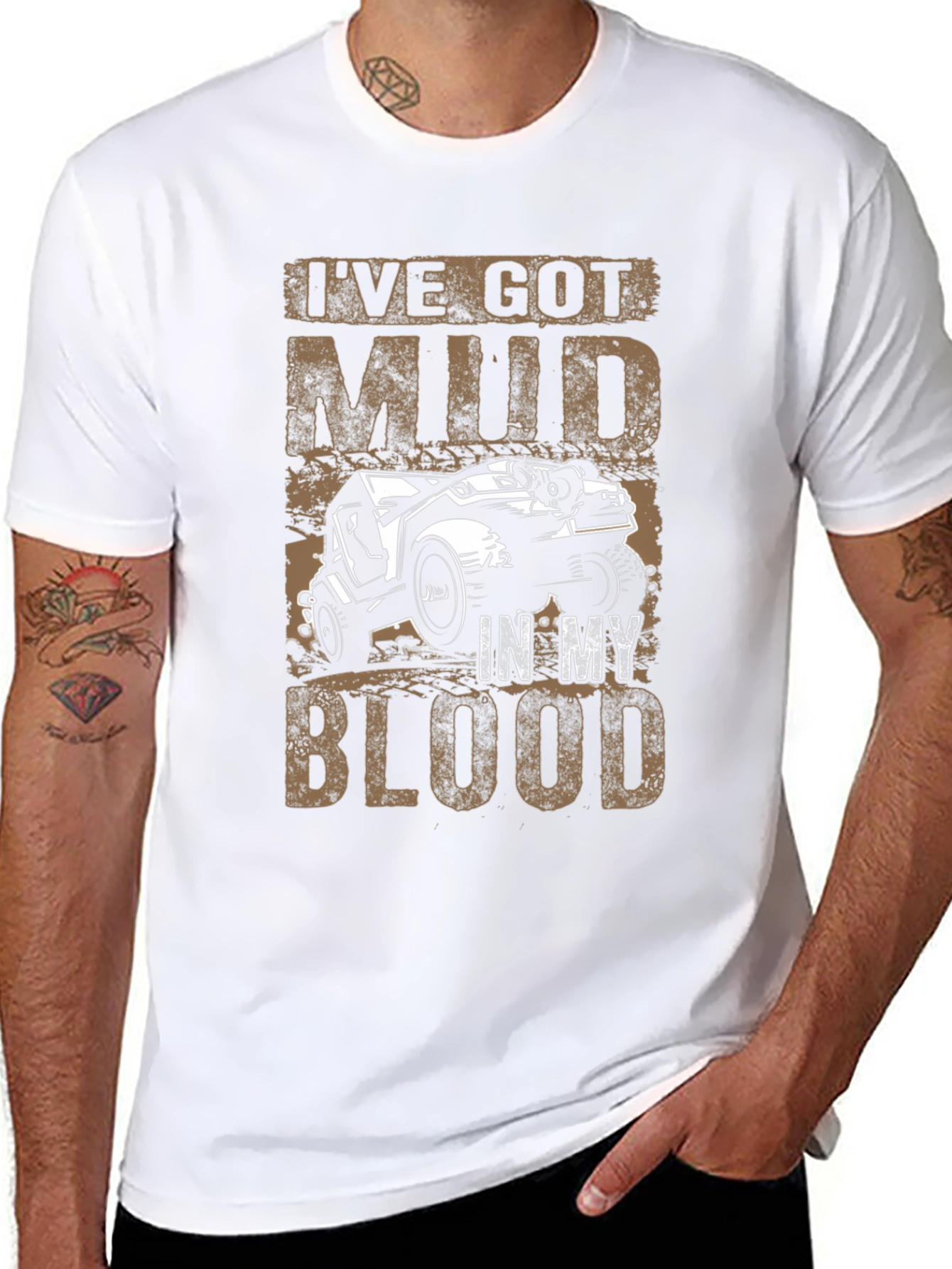 Mud in My Blood Black Graphic T-Shirt