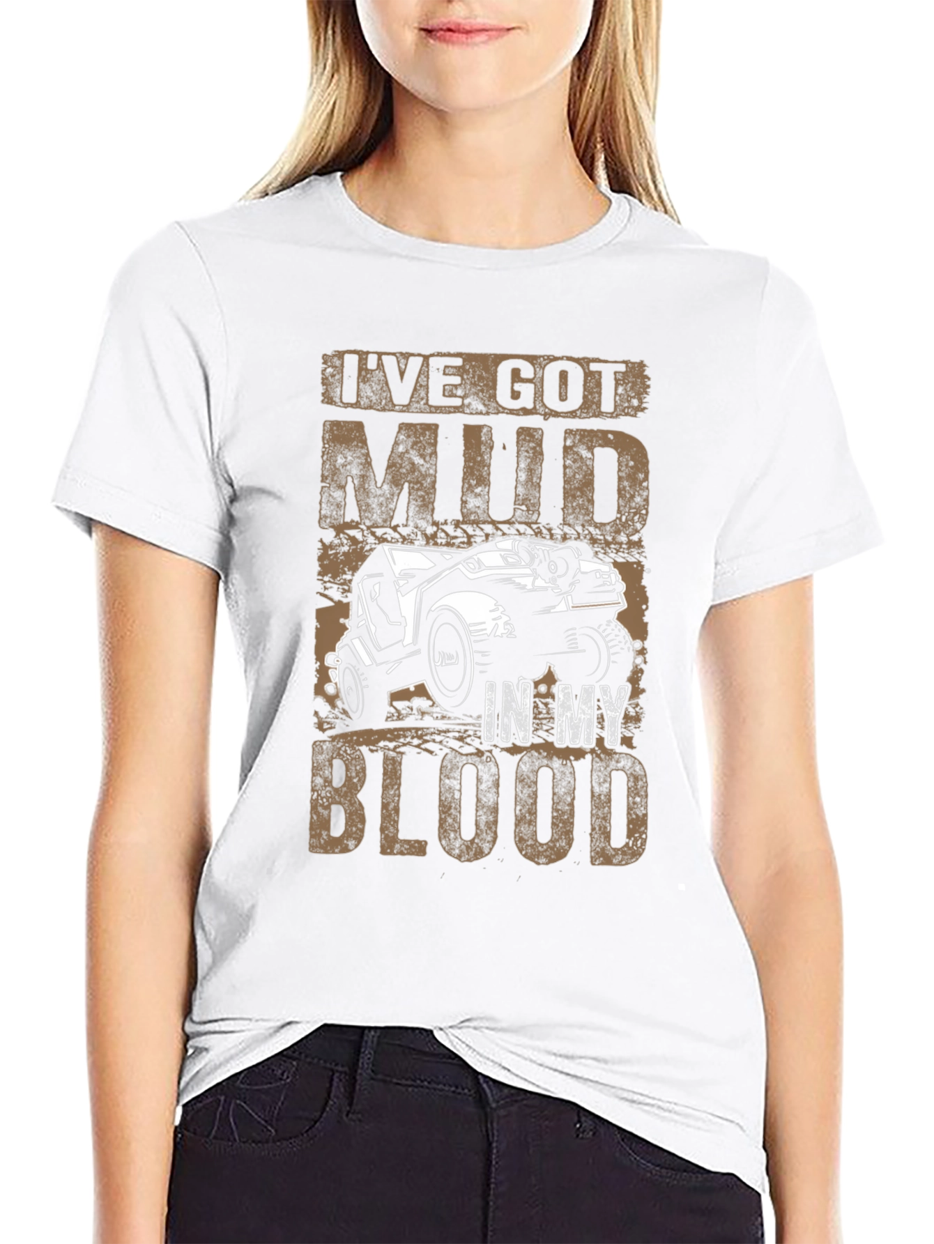 Mud in My Blood Black Graphic T-Shirt