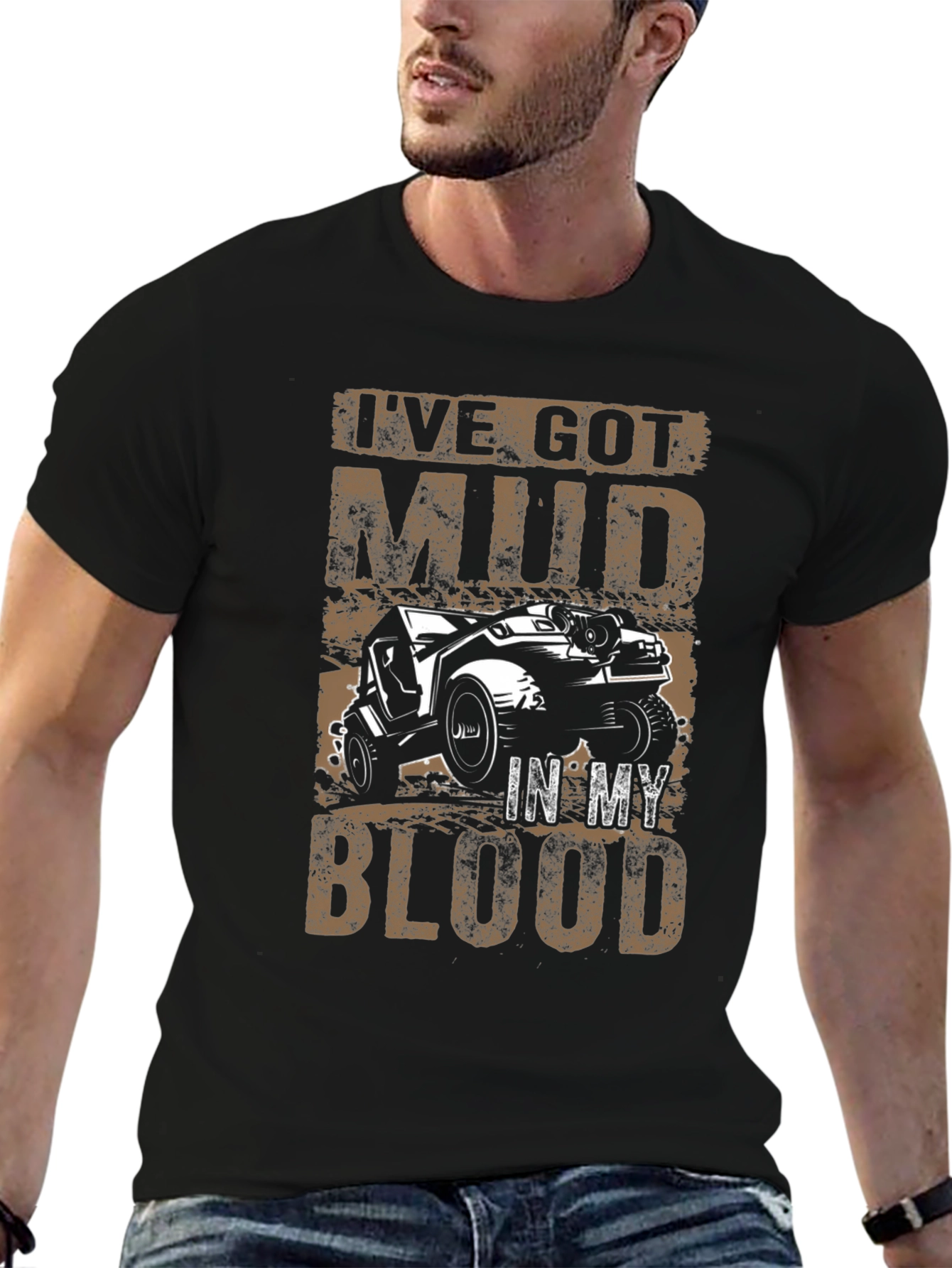Mud in My Blood Black Graphic T-Shirt