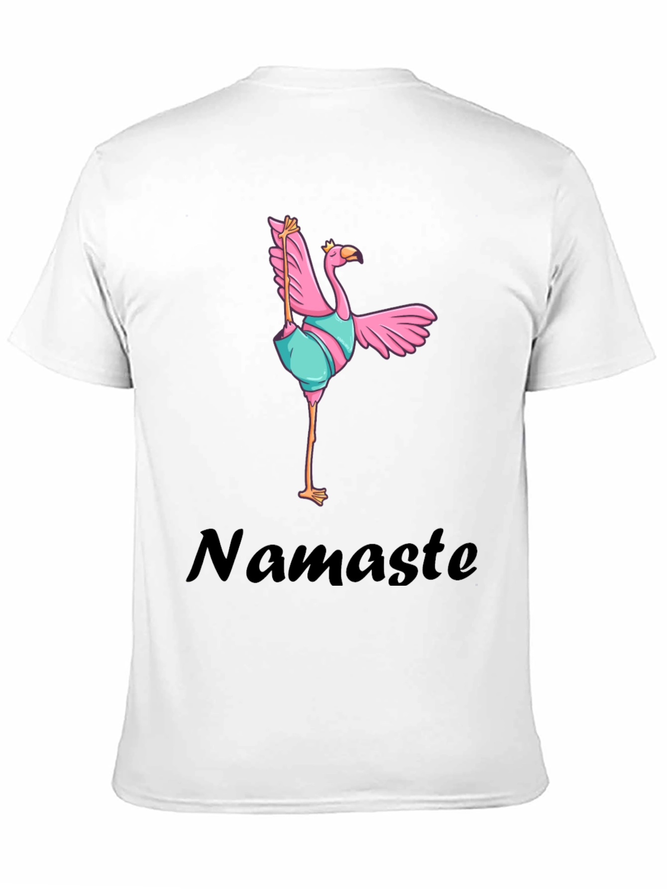 Namaste Flamingo T-Shirt - Yoga Bird Tee
