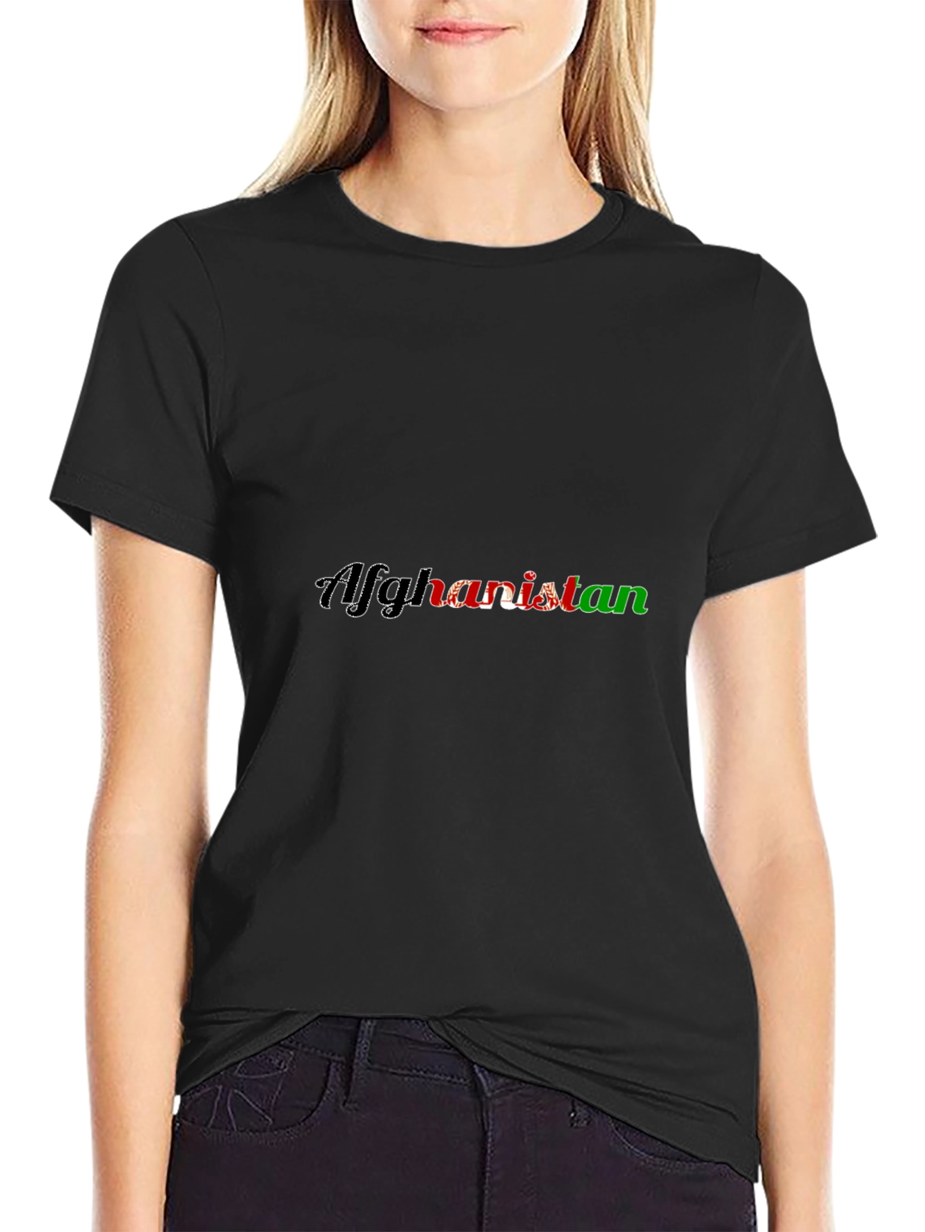 Afghanistan Flag T-Shirt - Patriotic Black Tee