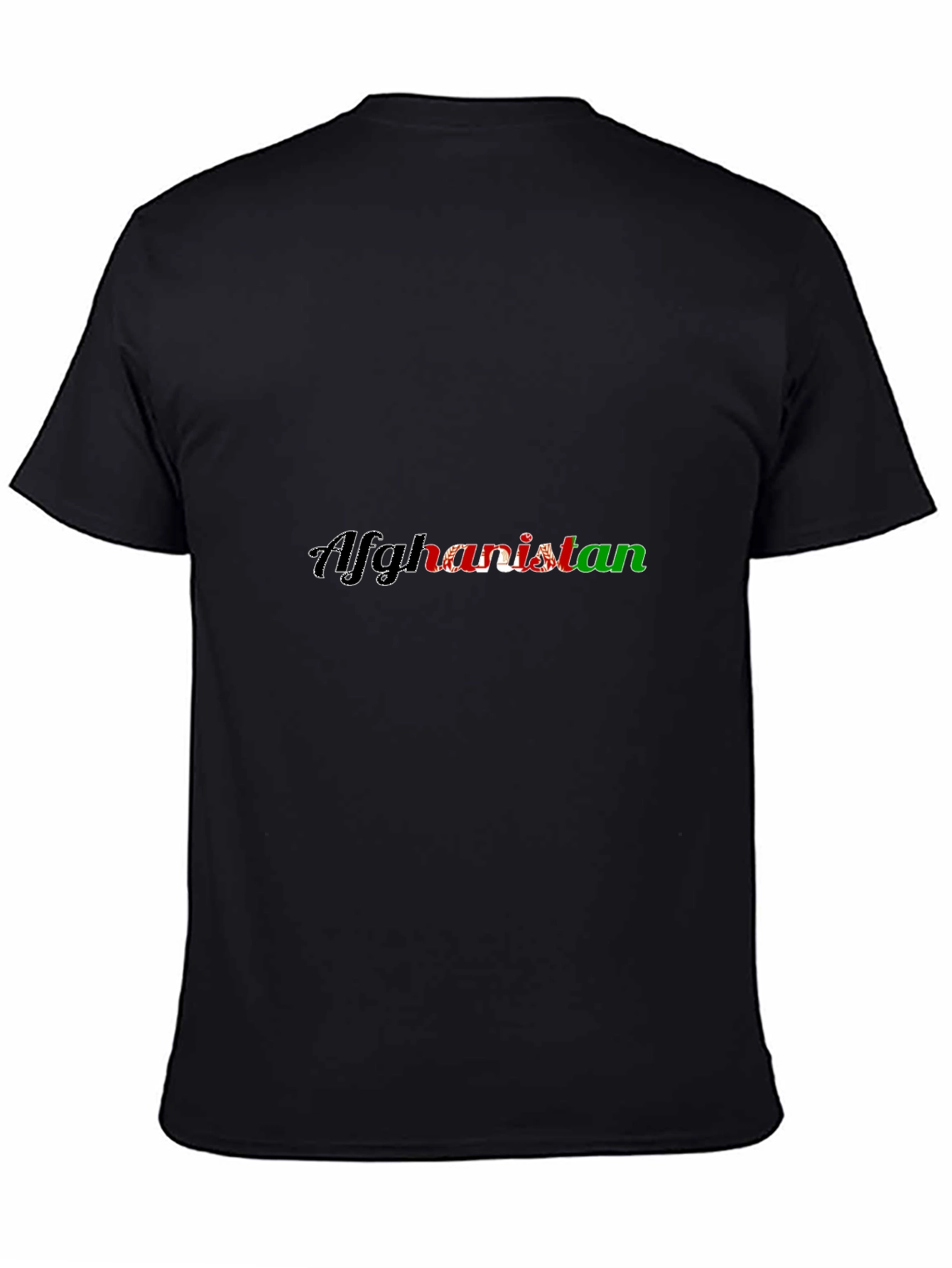 Afghanistan Flag T-Shirt - Patriotic Black Tee