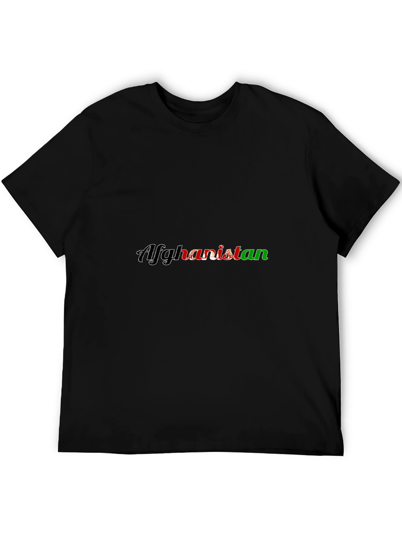 Afghanistan Flag T-Shirt - Patriotic Black Tee