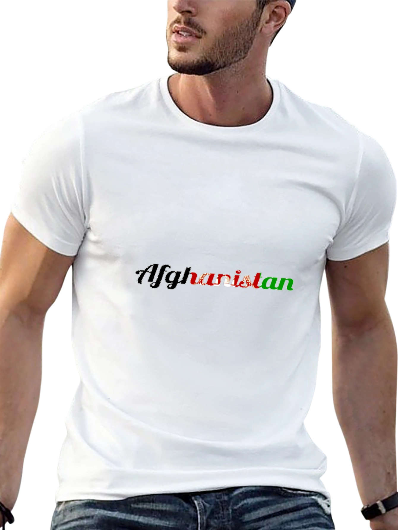 Afghanistan Flag T-Shirt - Patriotic Black Tee