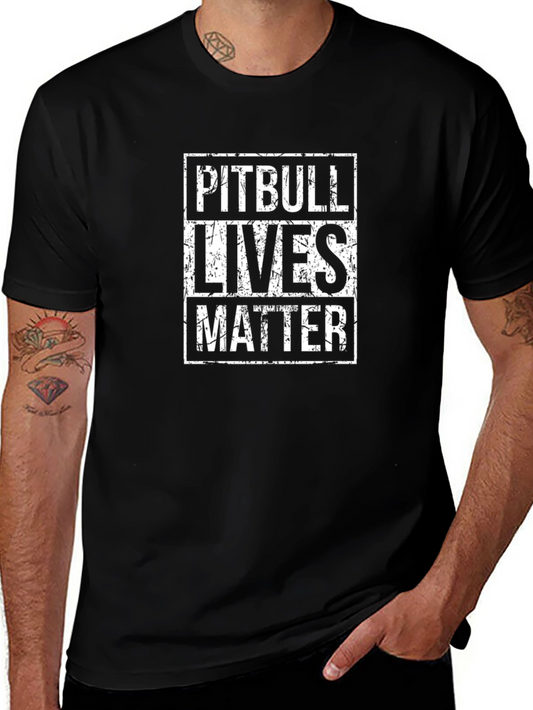 Pitbull Lives Matter Graphic T-Shirt