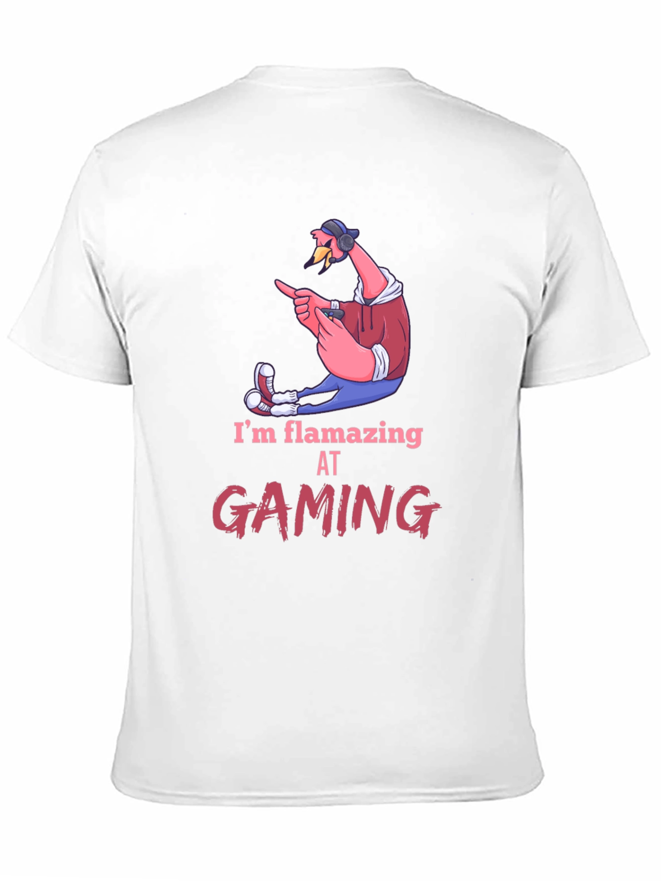 Flamazing Gaming Tee: Flamingo Gamer T-Shirt