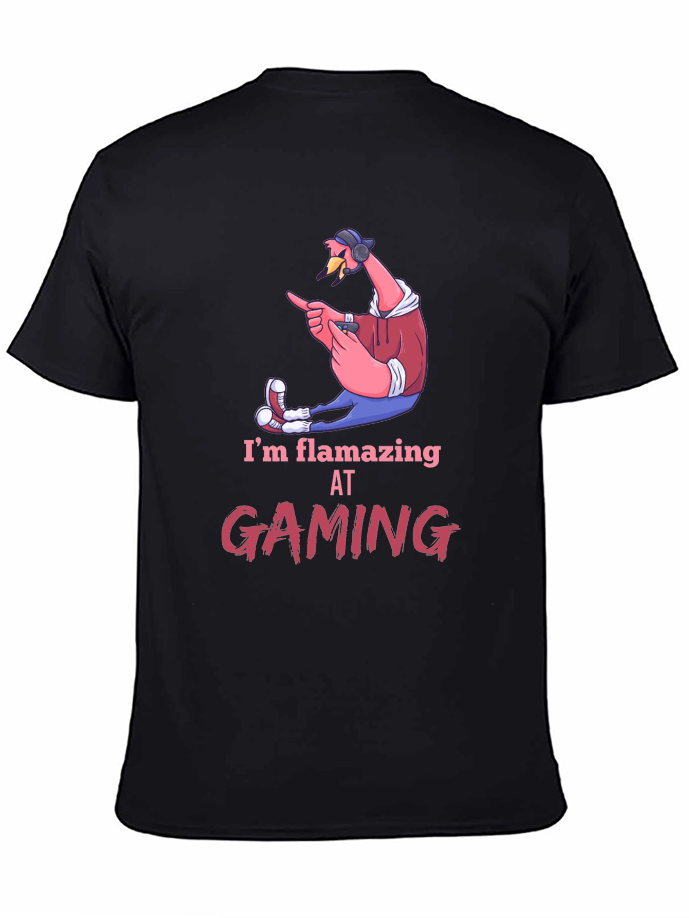Flamazing Gaming Tee: Flamingo Gamer T-Shirt
