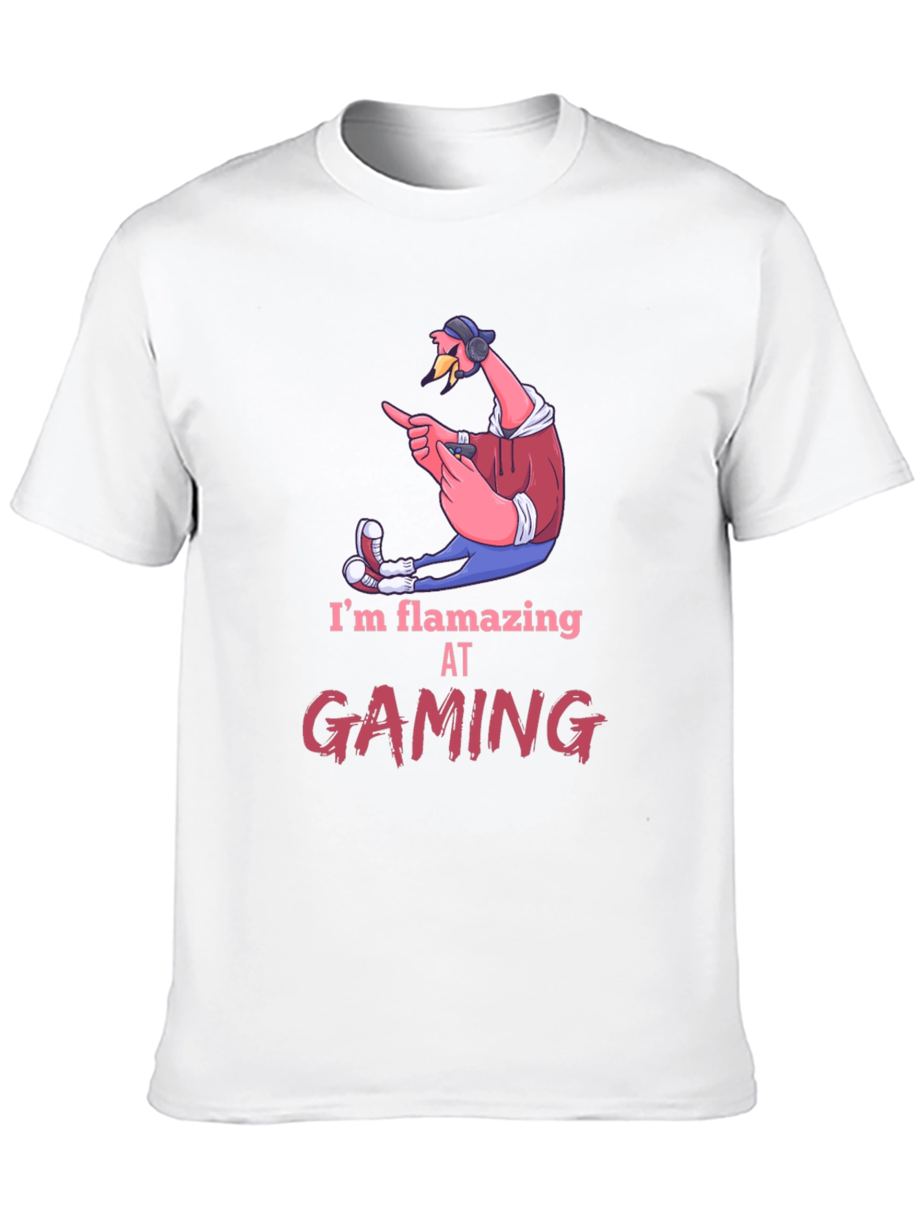 Flamazing Gaming Tee: Flamingo Gamer T-Shirt