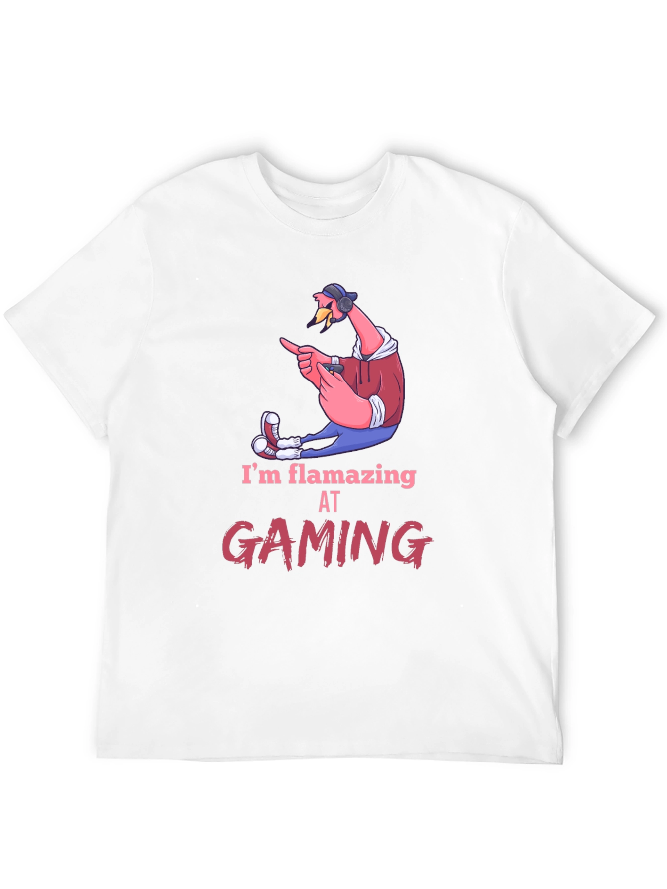 Flamazing Gaming Tee: Flamingo Gamer T-Shirt