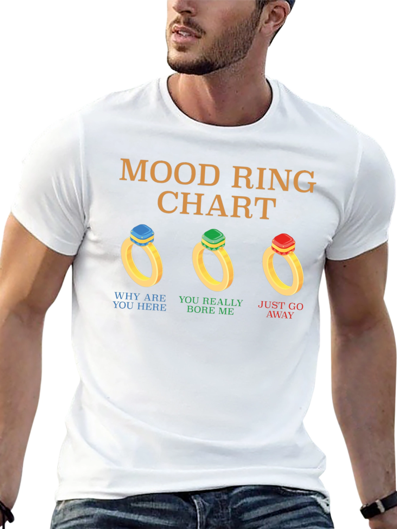 Mood Ring Chart T-Shirt Funny Graphic Tee