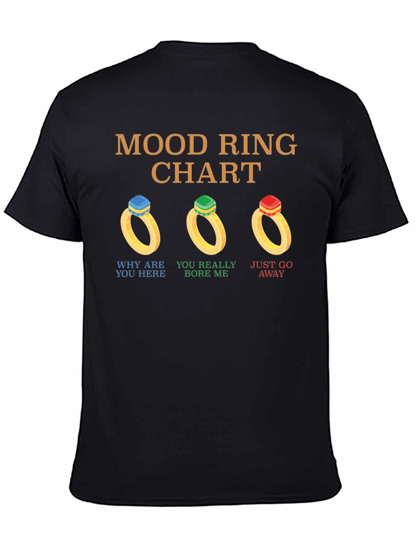 Mood Ring Chart T-Shirt Funny Graphic Tee