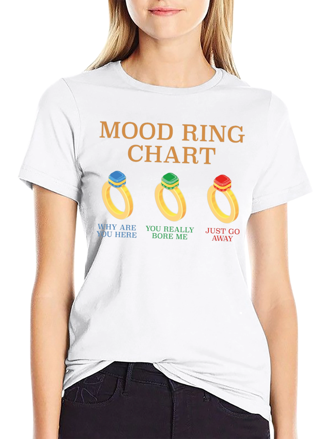 Mood Ring Chart T-Shirt Funny Graphic Tee