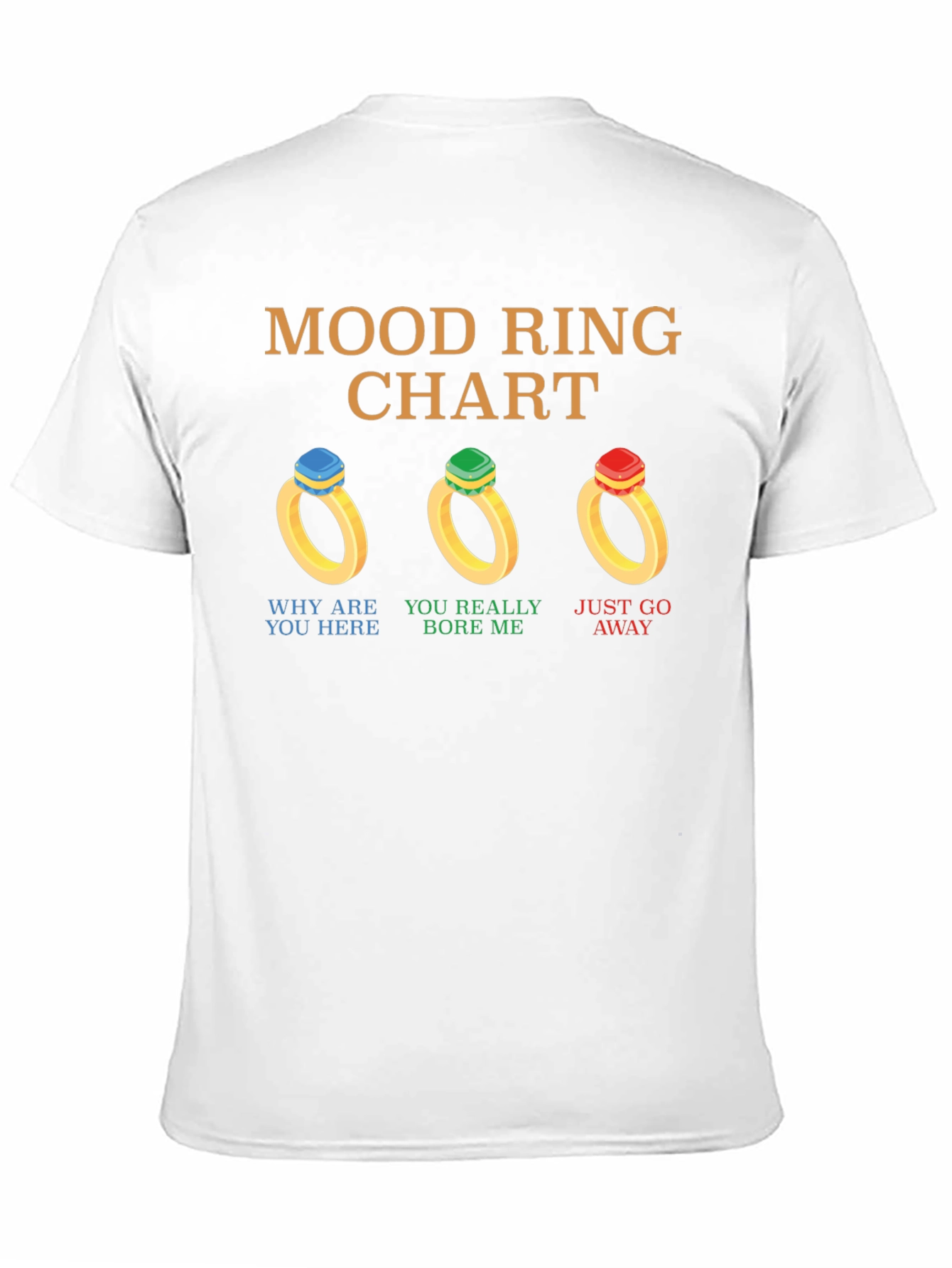 Mood Ring Chart T-Shirt Funny Graphic Tee
