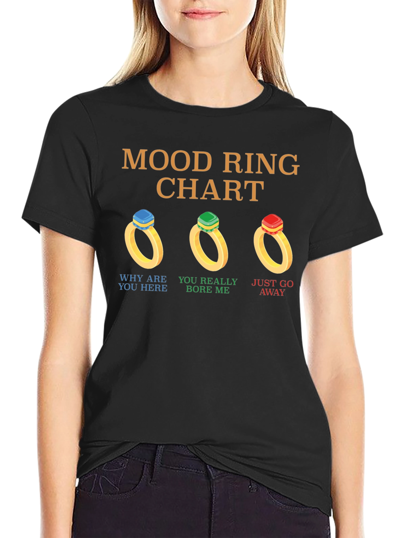 Mood Ring Chart T-Shirt Funny Graphic Tee
