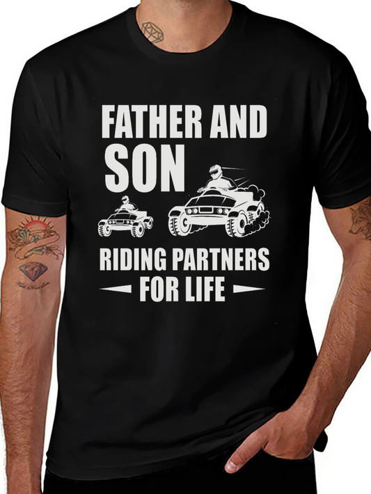 Father & Son Riding Partners T-Shirt