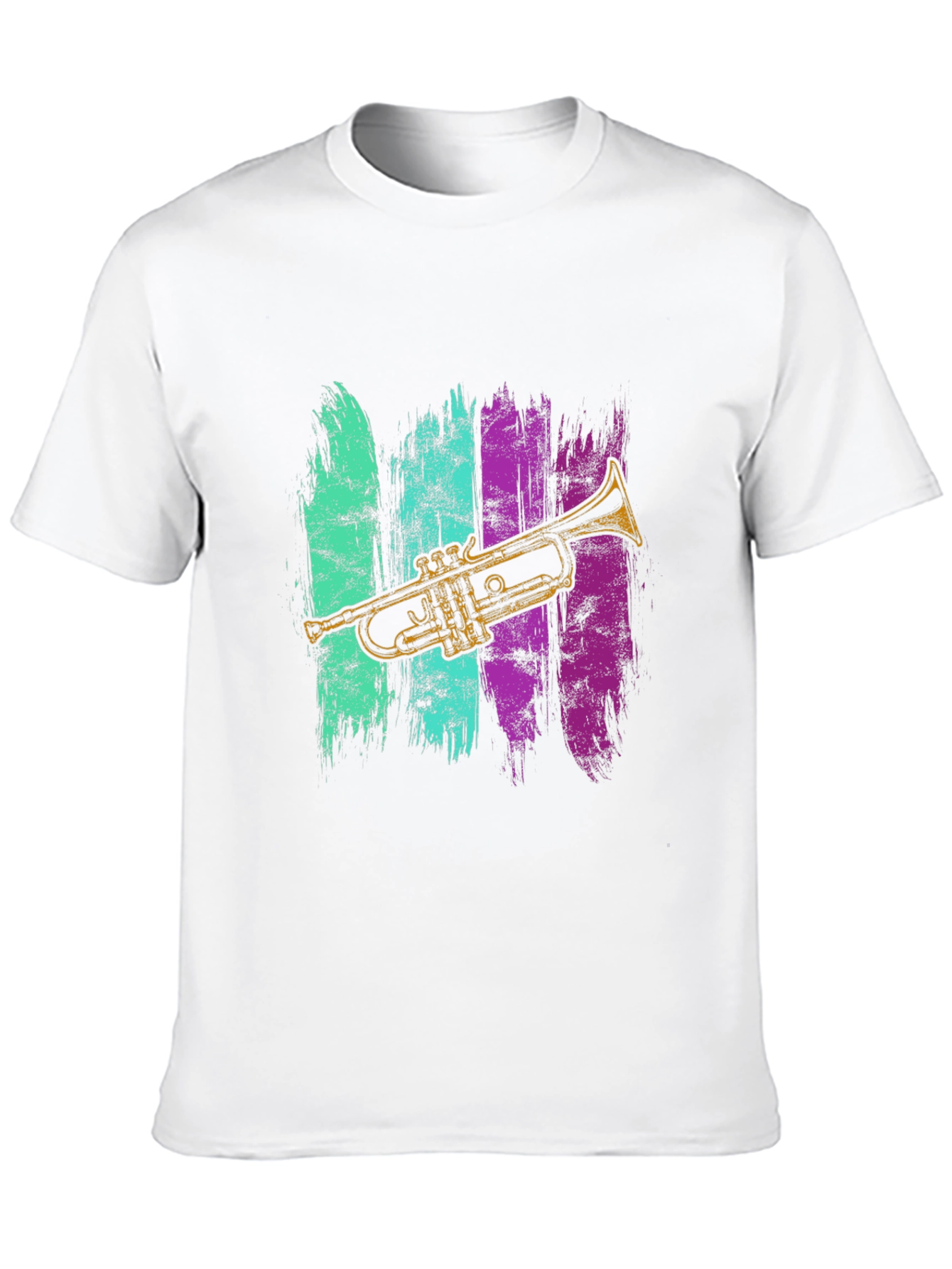 Trumpet Graphic Tee - Retro Musical Style