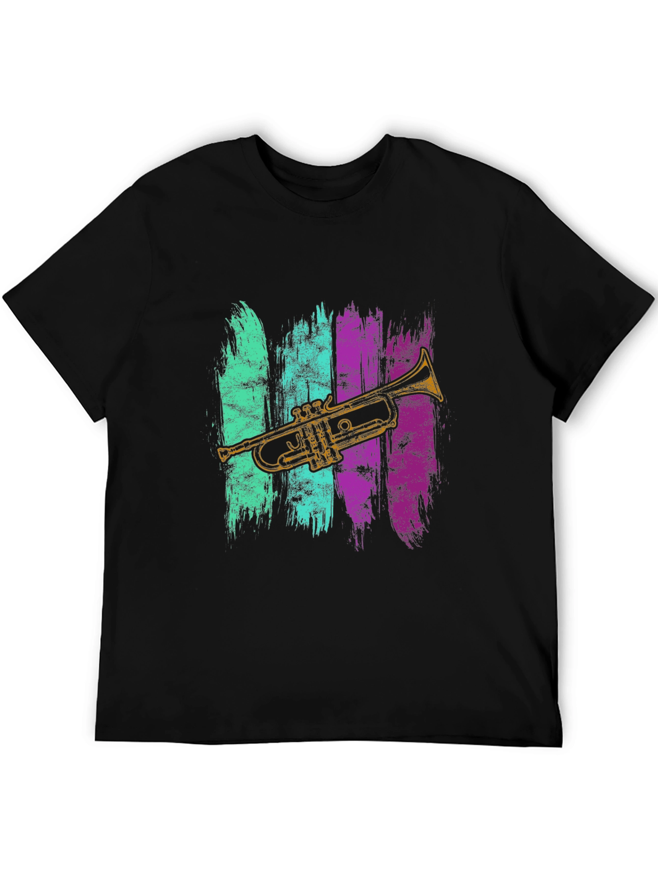 Trumpet Graphic Tee - Retro Musical Style