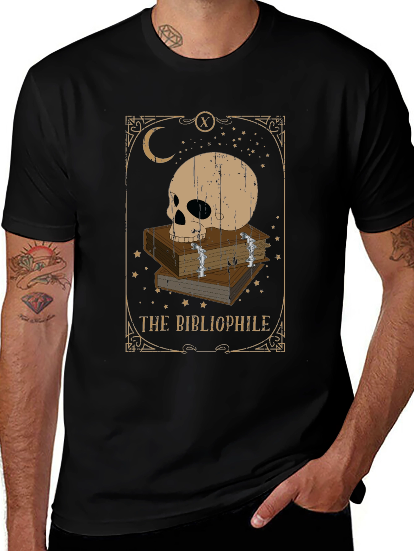 The Bibliophile Tarot T-Shirt