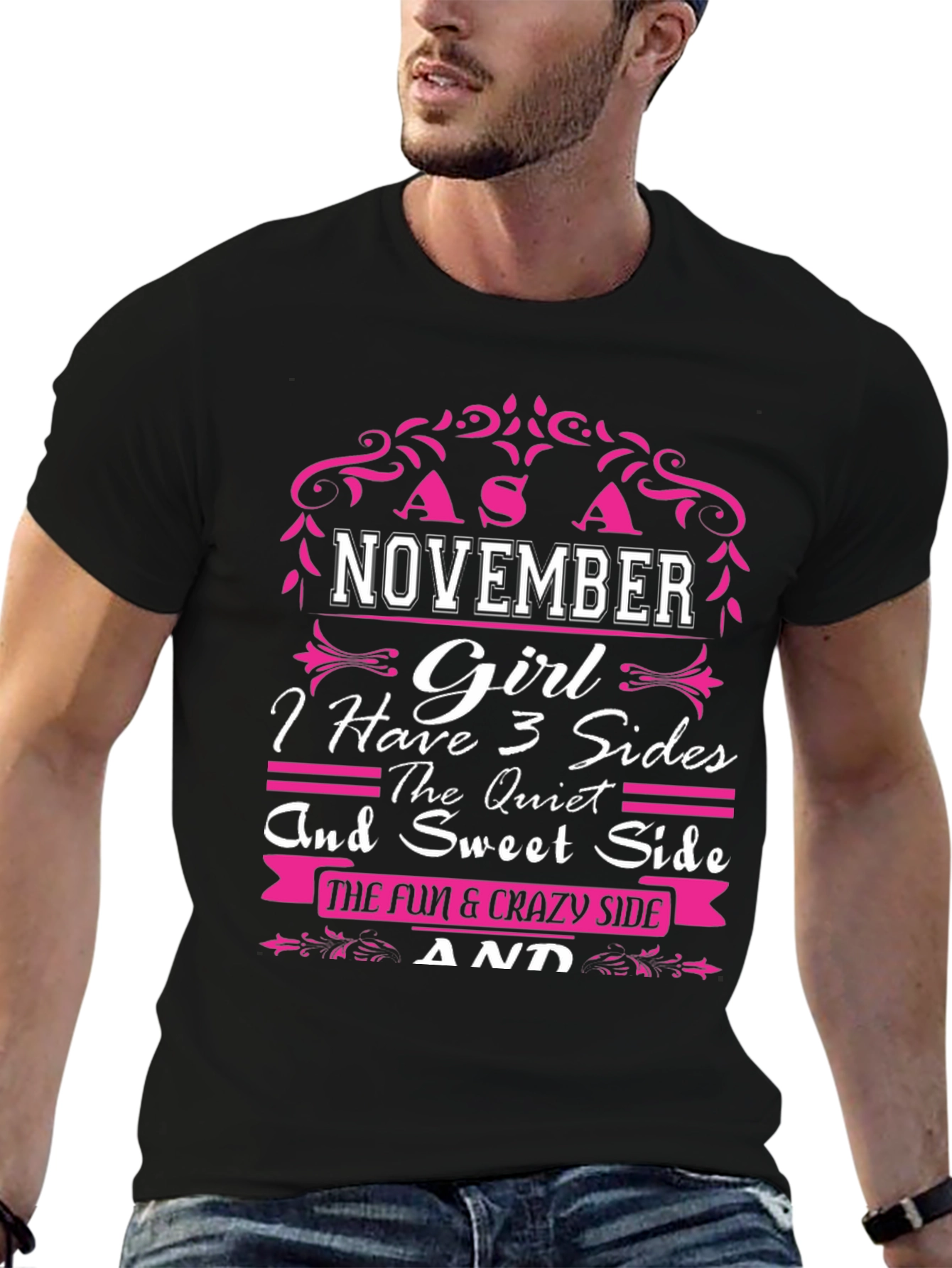November Girl T-Shirt - 3 Sides