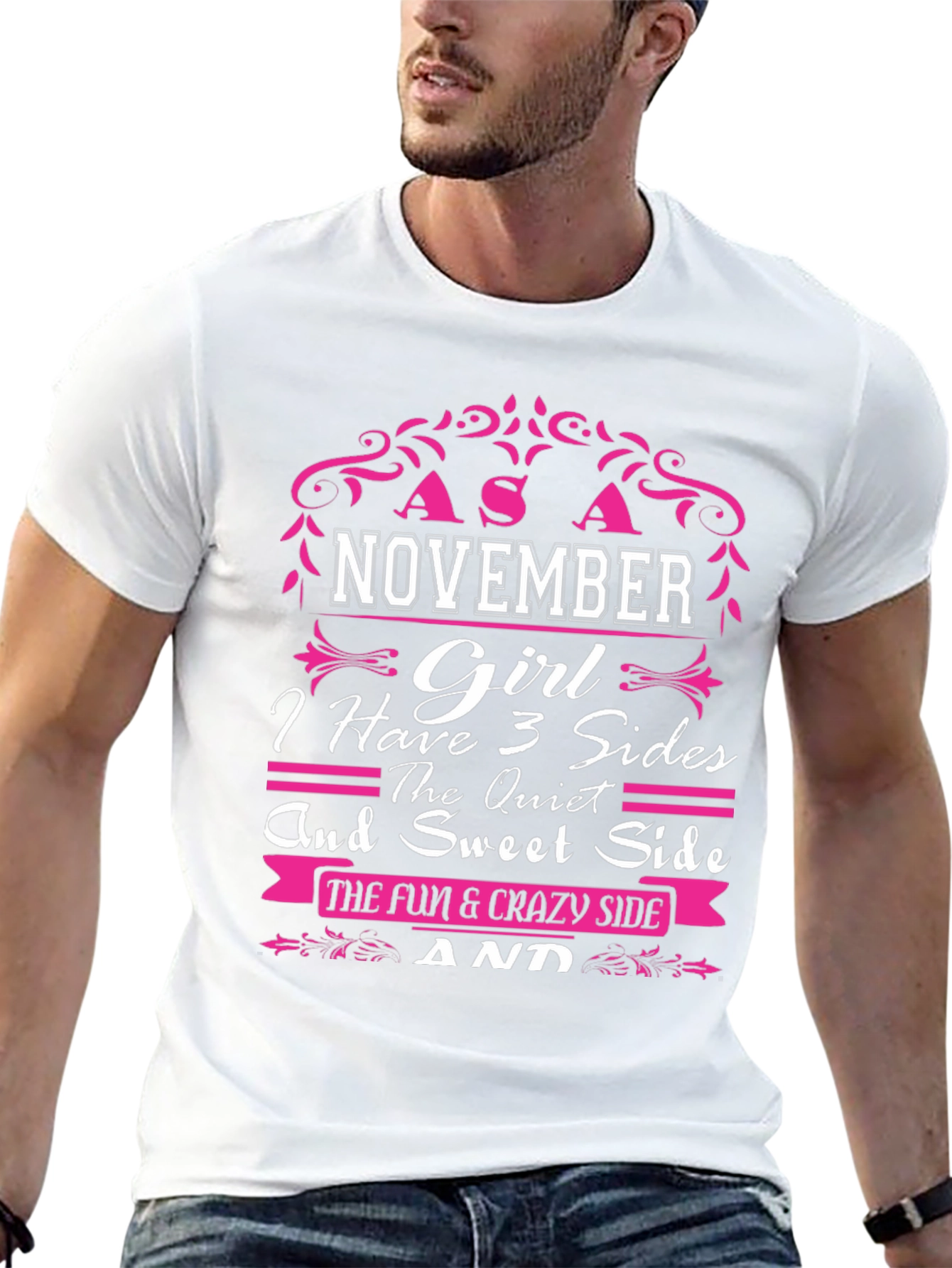 November Girl T-Shirt - 3 Sides