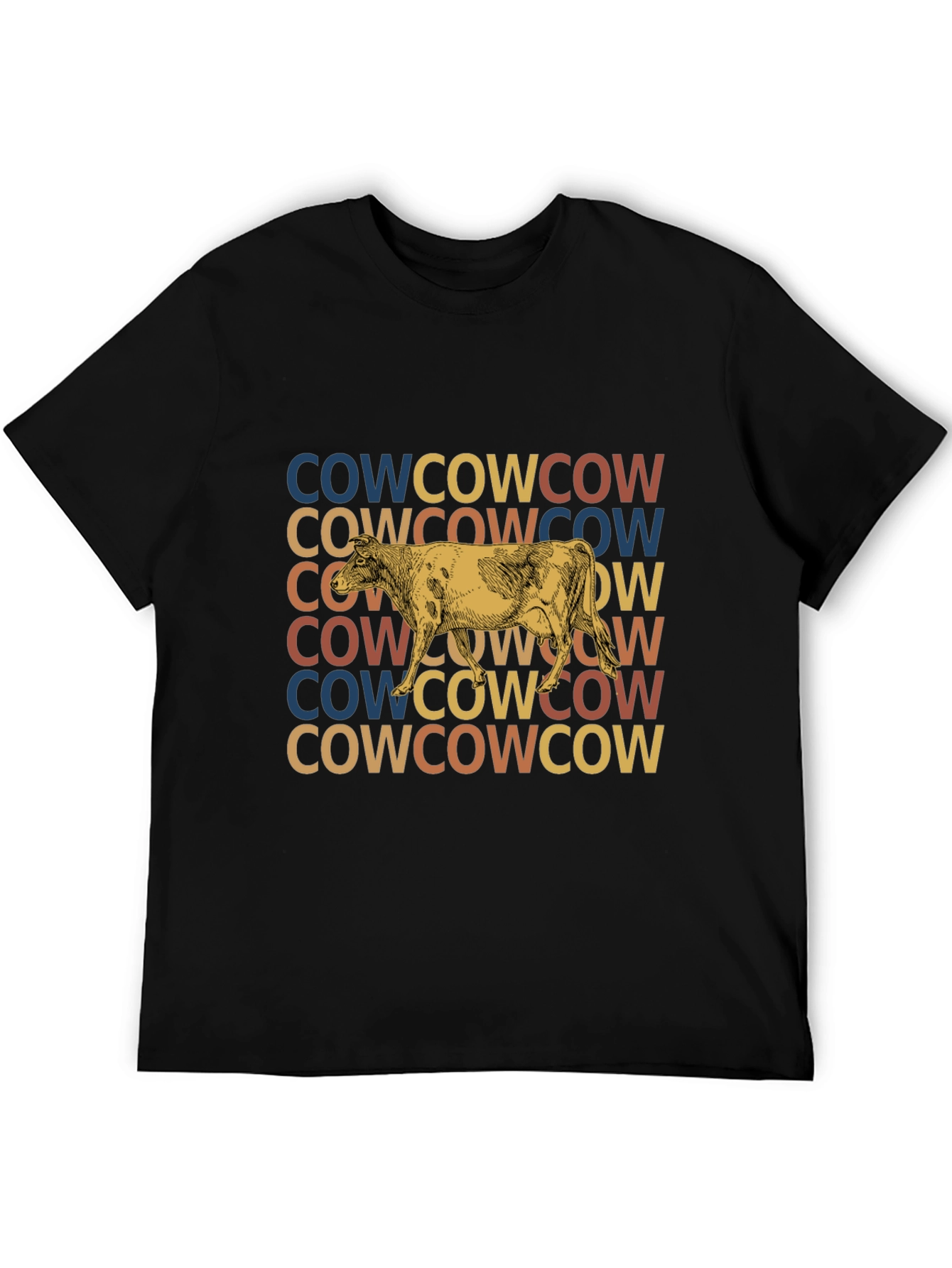 Retro Cow Graphic Tee