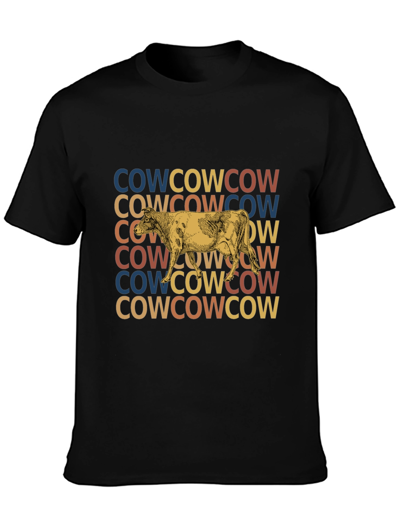 Retro Cow Graphic Tee