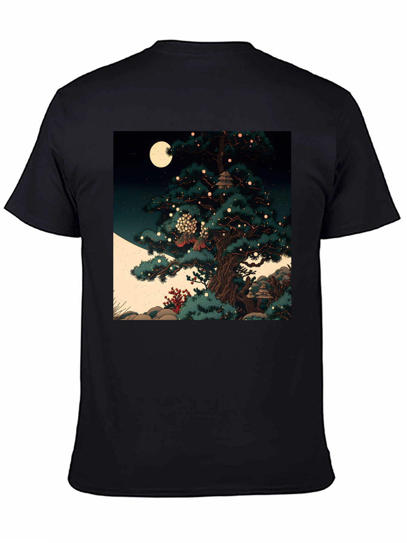 Artistic Japanese Tree Graphic Tee