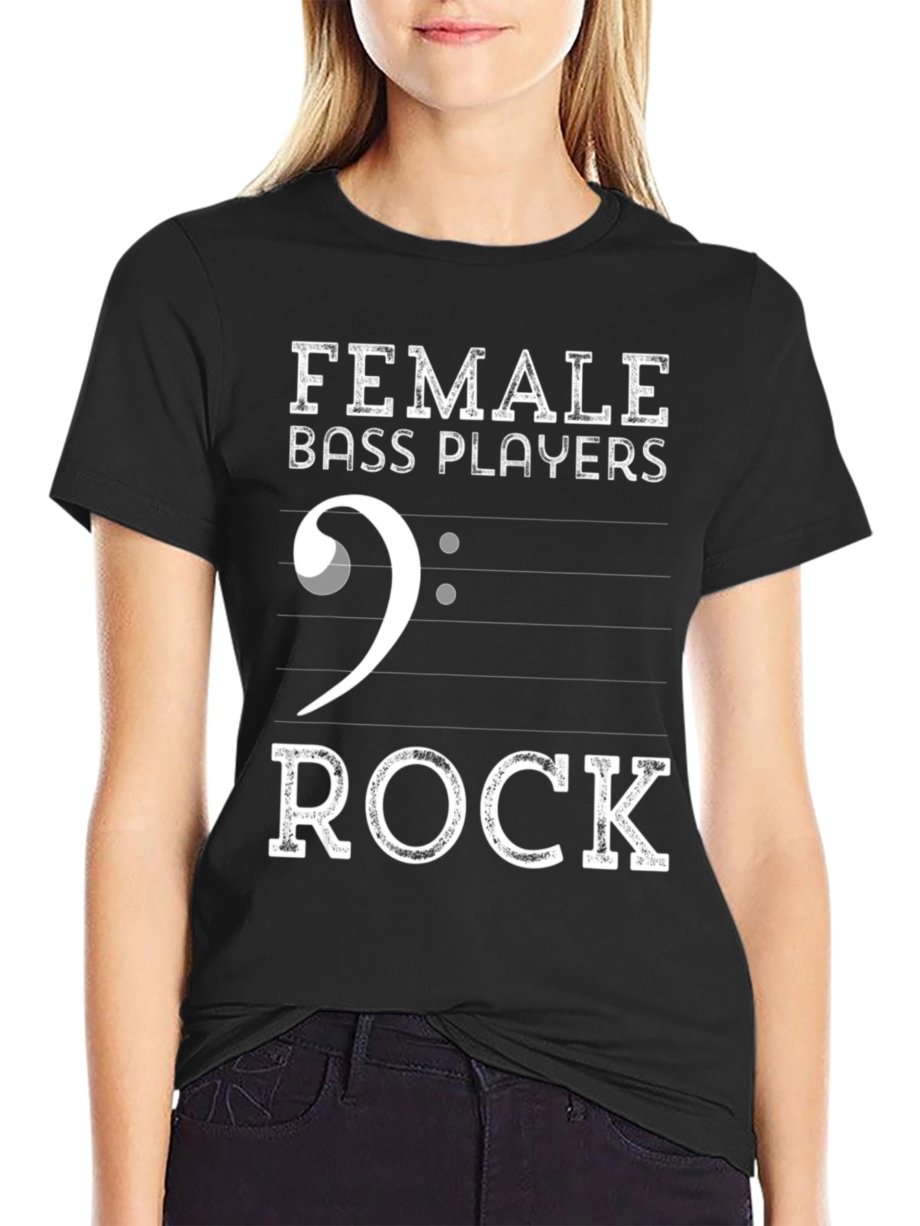 Female Bass Players Rock T-Shirt