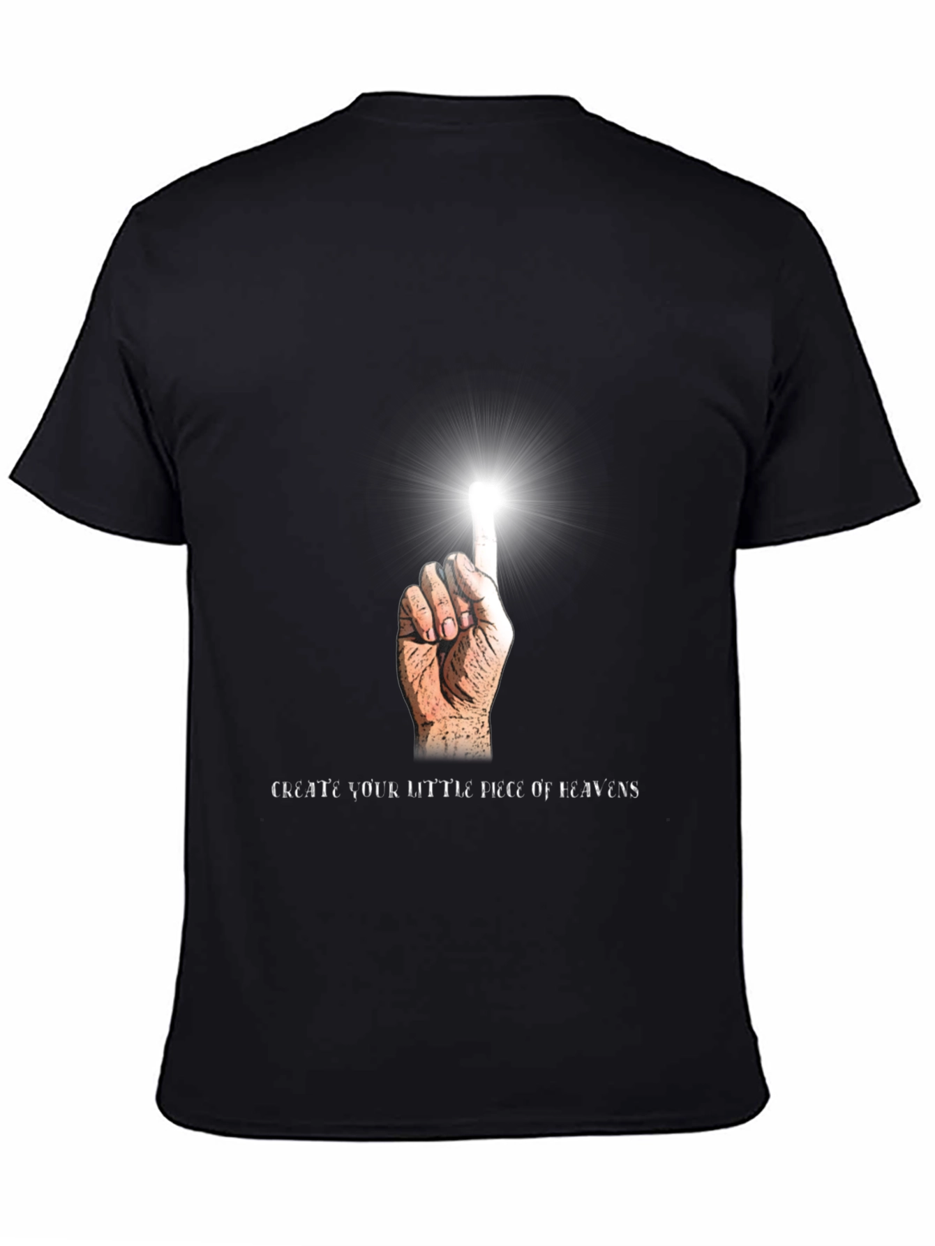 Create Your Heaven Black Graphic Tee