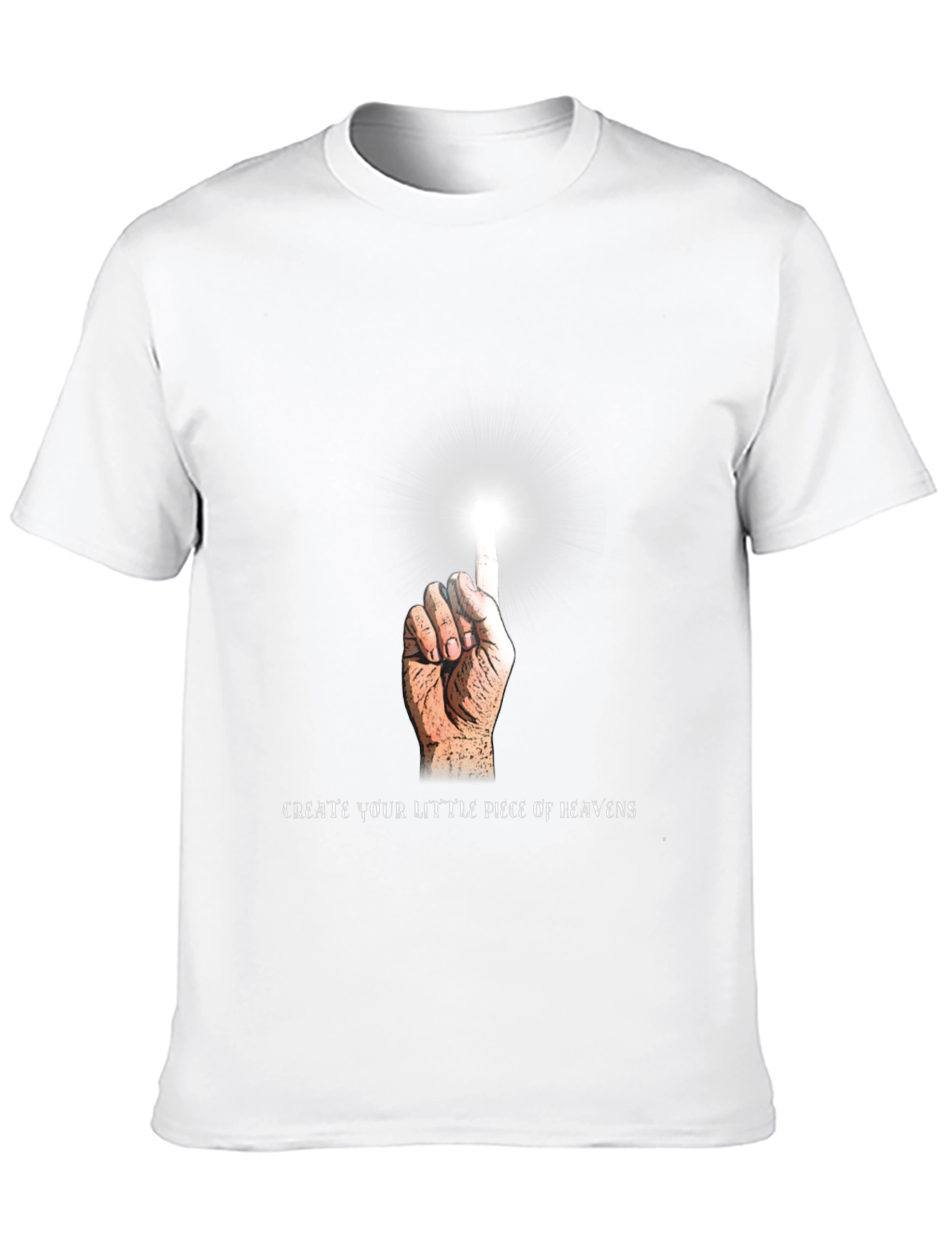 Create Your Heaven Black Graphic Tee