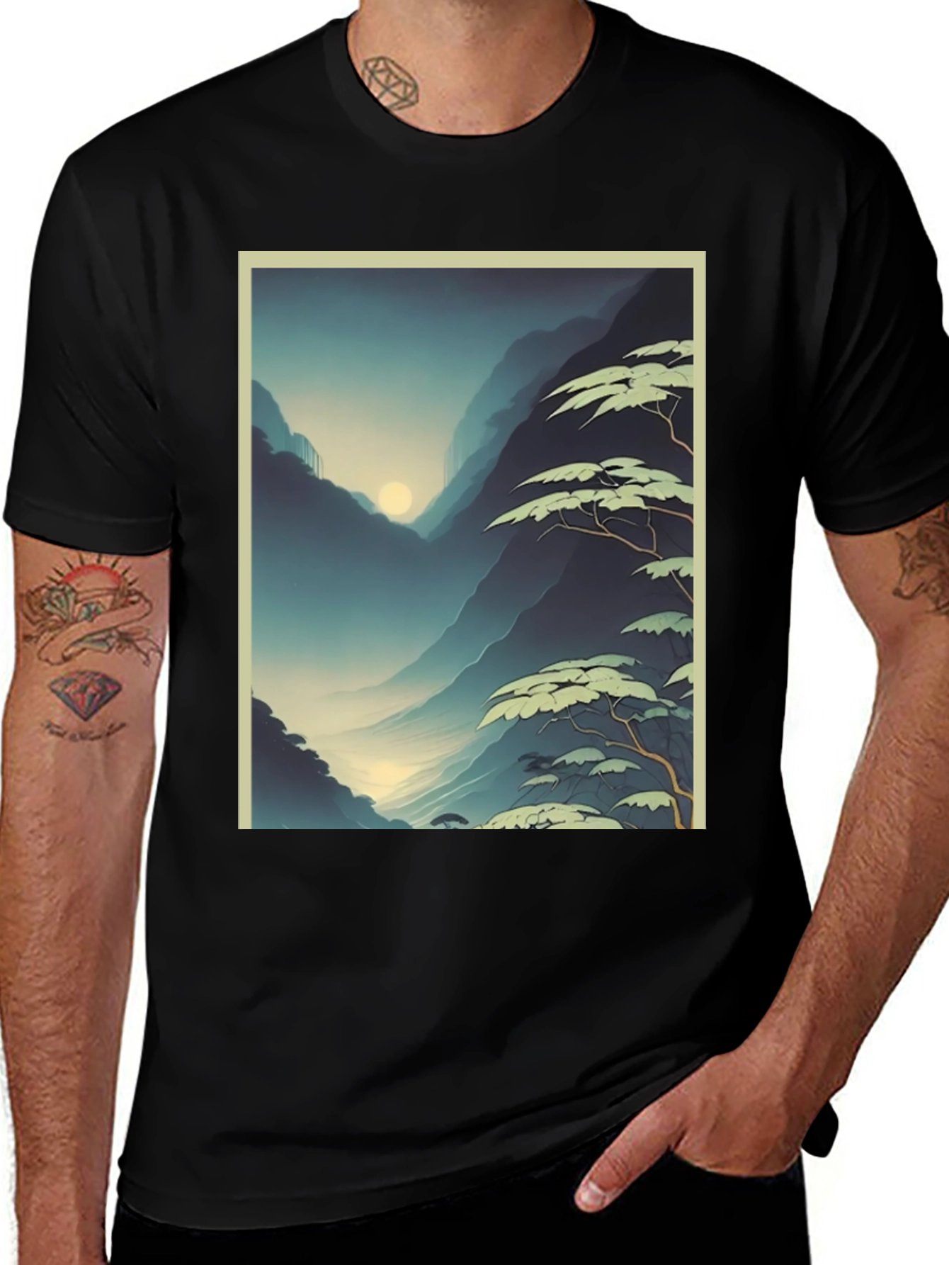Mountain Vista Graphic Tee - Stylish Unisex T-Shirt