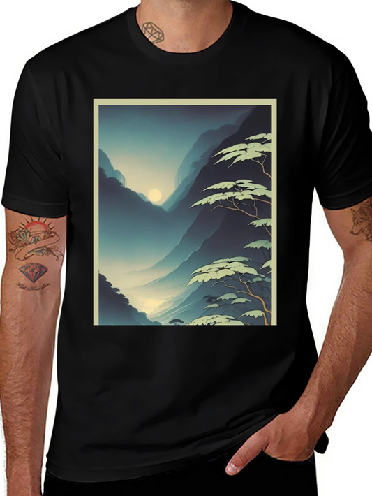 Mountain Vista Graphic Tee - Stylish Unisex T-Shirt