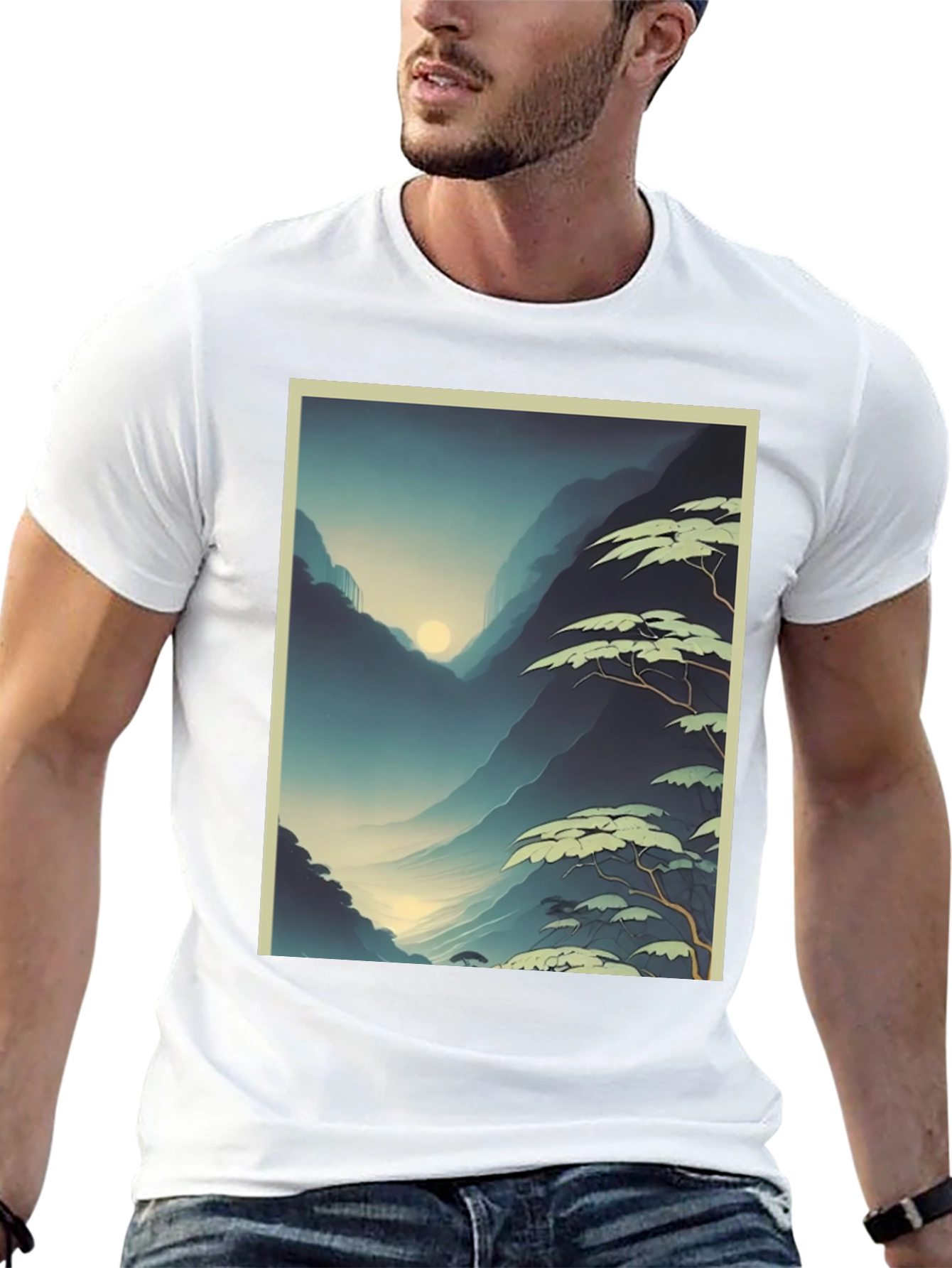 Mountain Vista Graphic Tee - Stylish Unisex T-Shirt