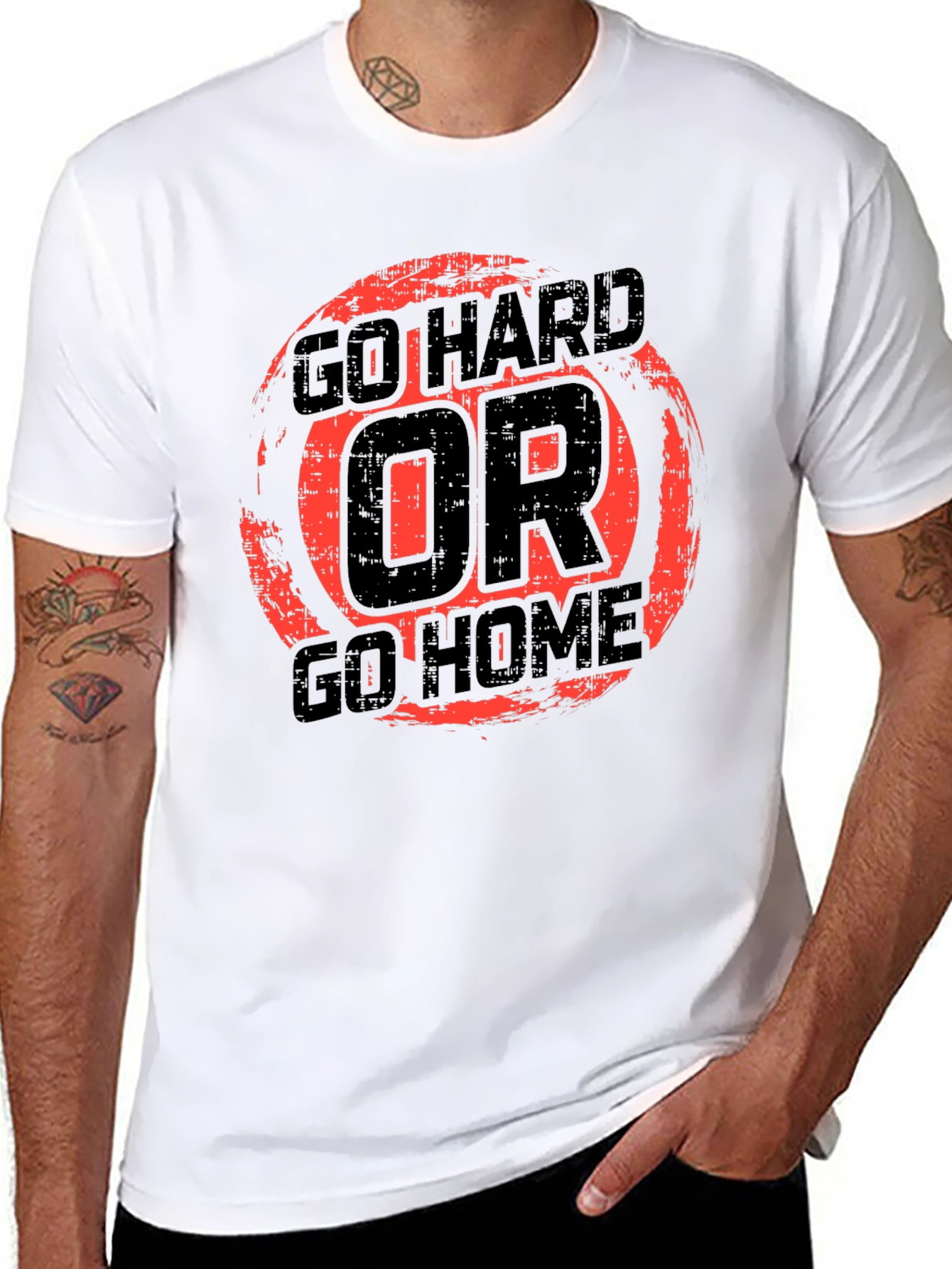 Go Hard Or Go Home Graphic Tee