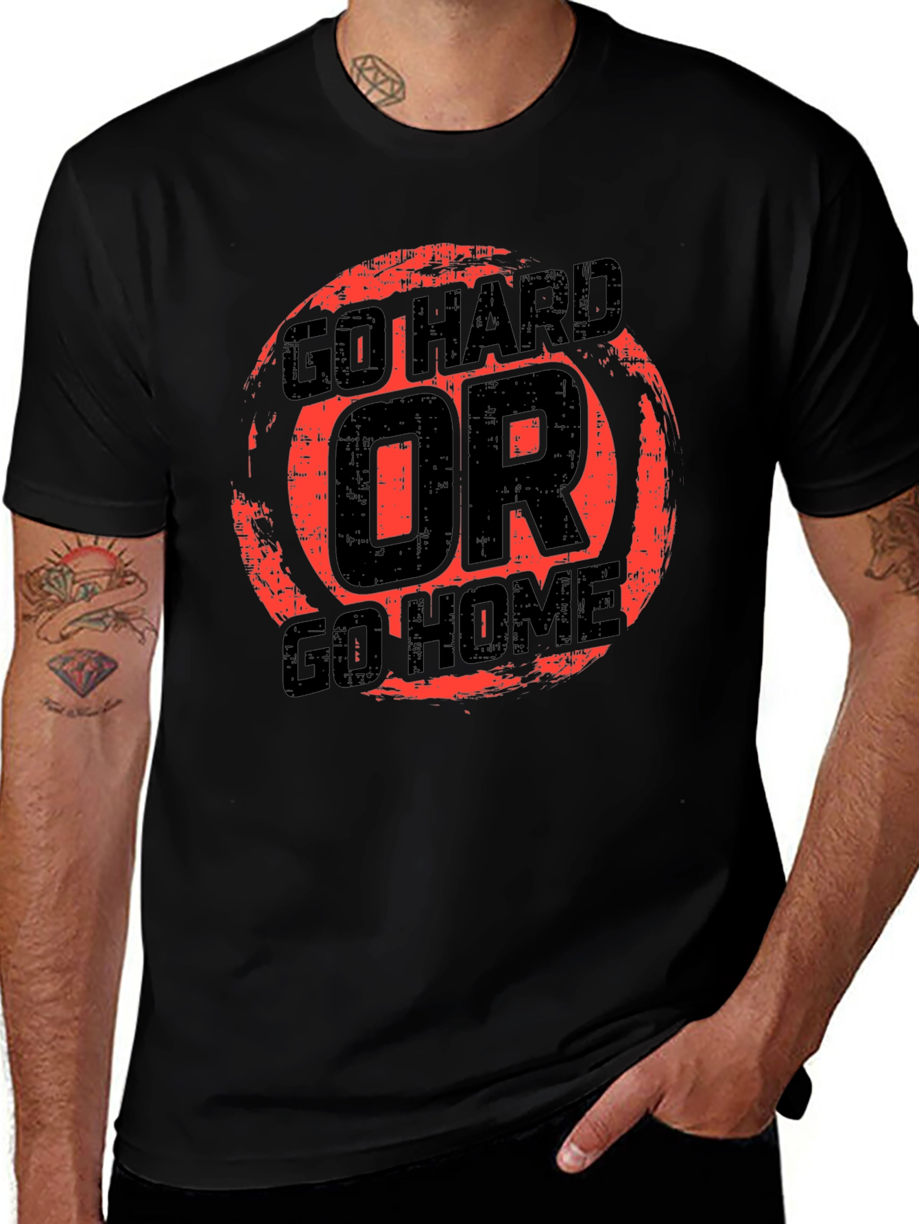 Go Hard Or Go Home Graphic Tee