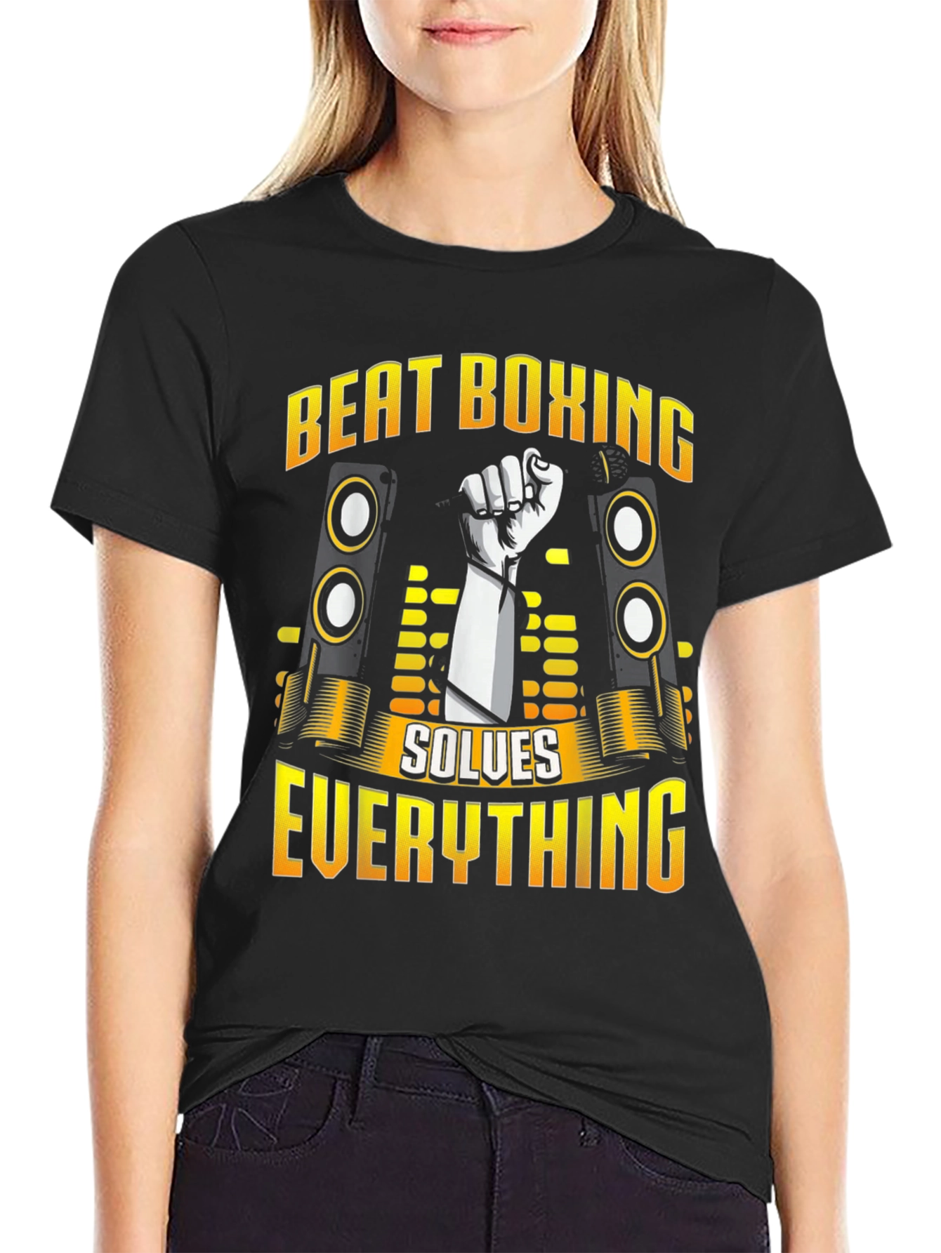 Beat Boxing Solves Everything Graphic Tee